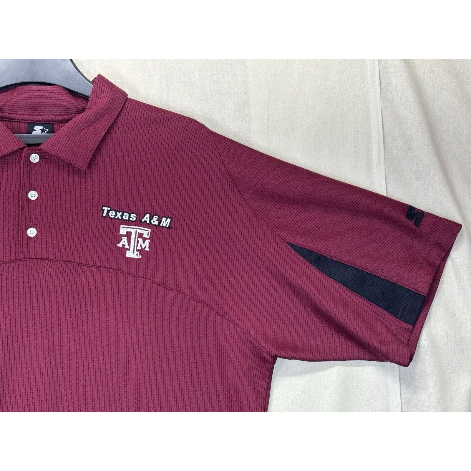 Starter Texas A&M Aggies Starter Polo Shirt Men’s XL Maroon Size US XL / EU 56 / 4 - 11 Thumbnail