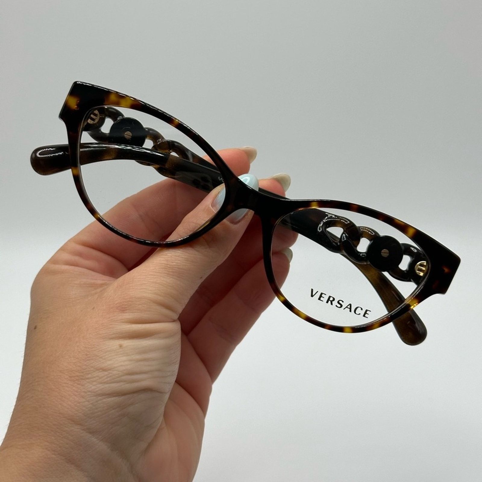 Versace BRAND NEW VERSACE VE3305 108 Havana Women Eyeglasses Size ONE SIZE - 7 Thumbnail