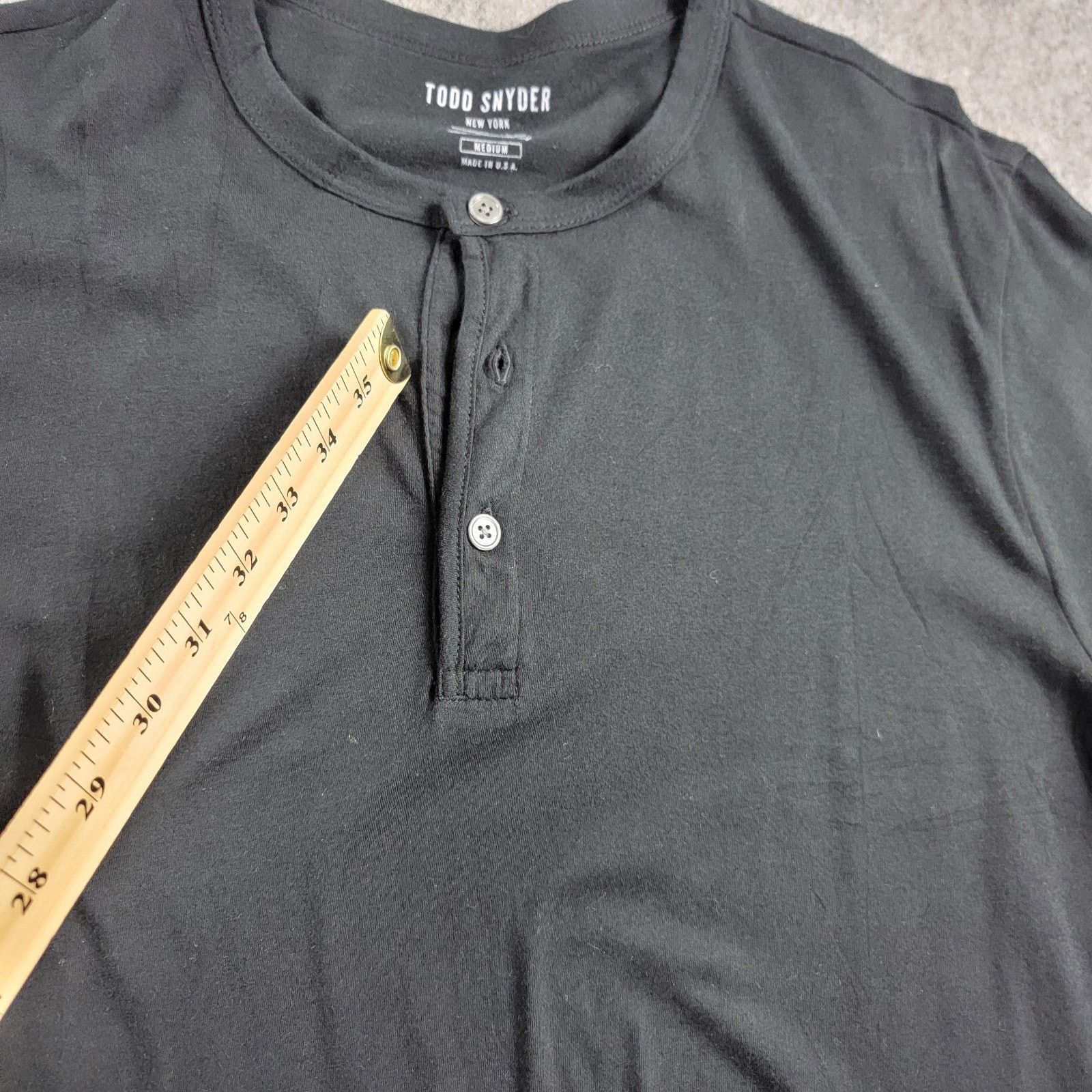 Todd Snyder Todd Snyder Premium Jersey Henley T-Shirt Short Sleeve *Read Size US M / EU 48-50 / 2 - 8 Thumbnail