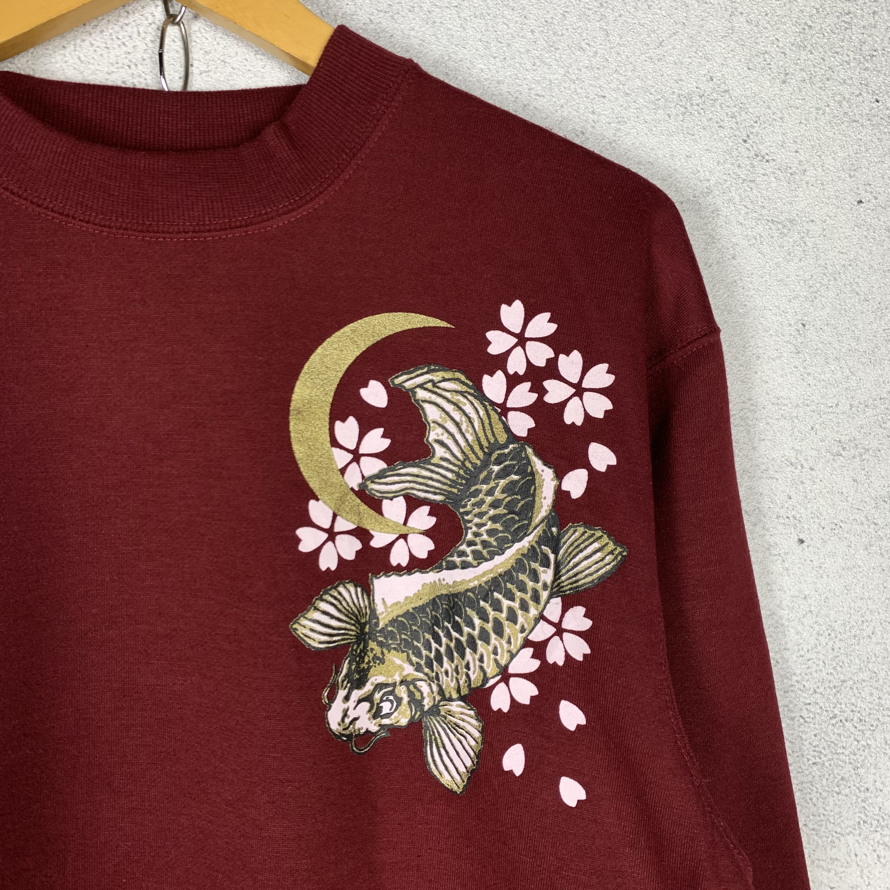 Japanese Brand Power Life Koi Sukajan Japanese Brand Sweatshirt Crewneck Size US M / EU 48-50 / 2 - 4 Thumbnail