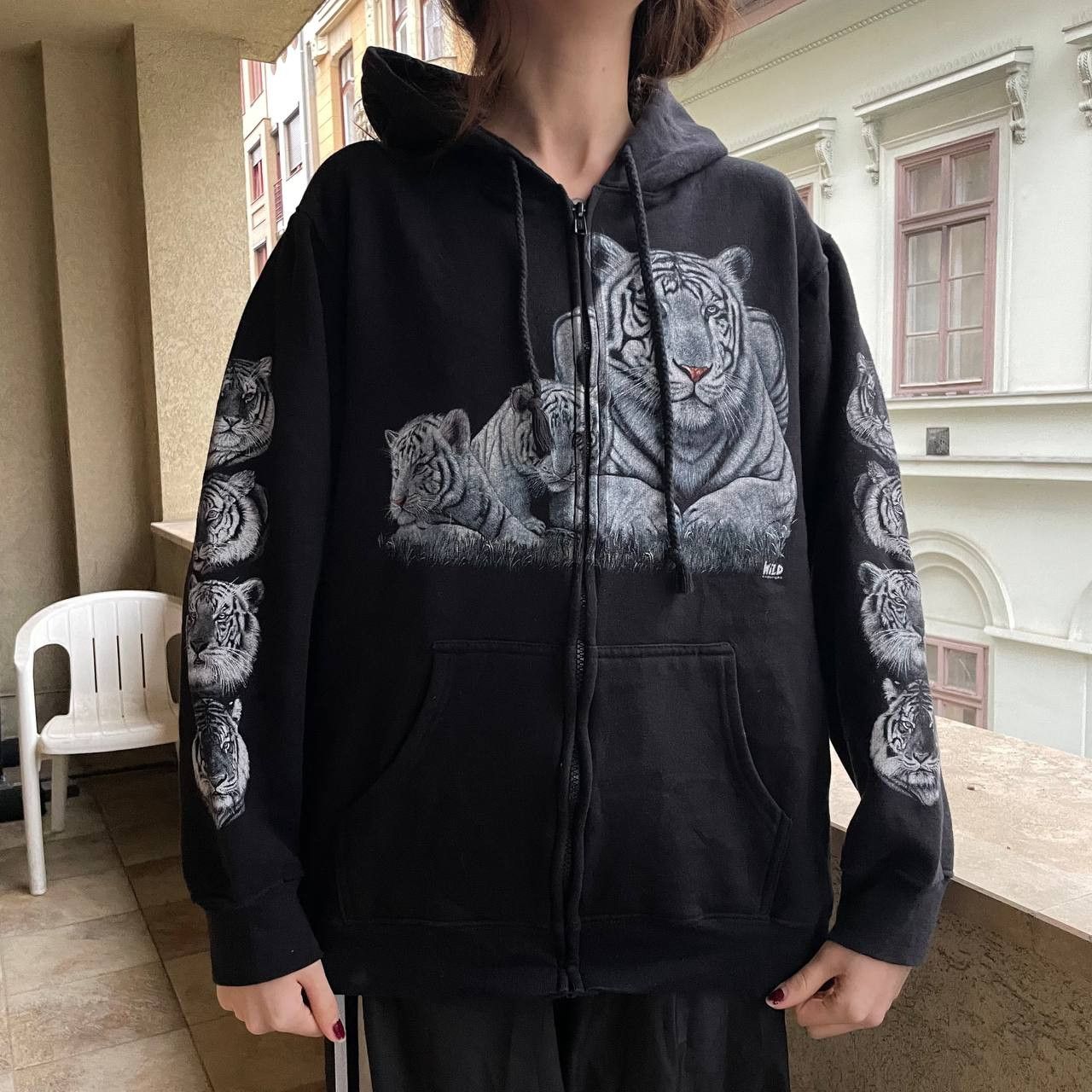 Other 90s Vintage Wild Zip Hoodie with Tiger Size L / US 10 / IT 46 - 7 Thumbnail
