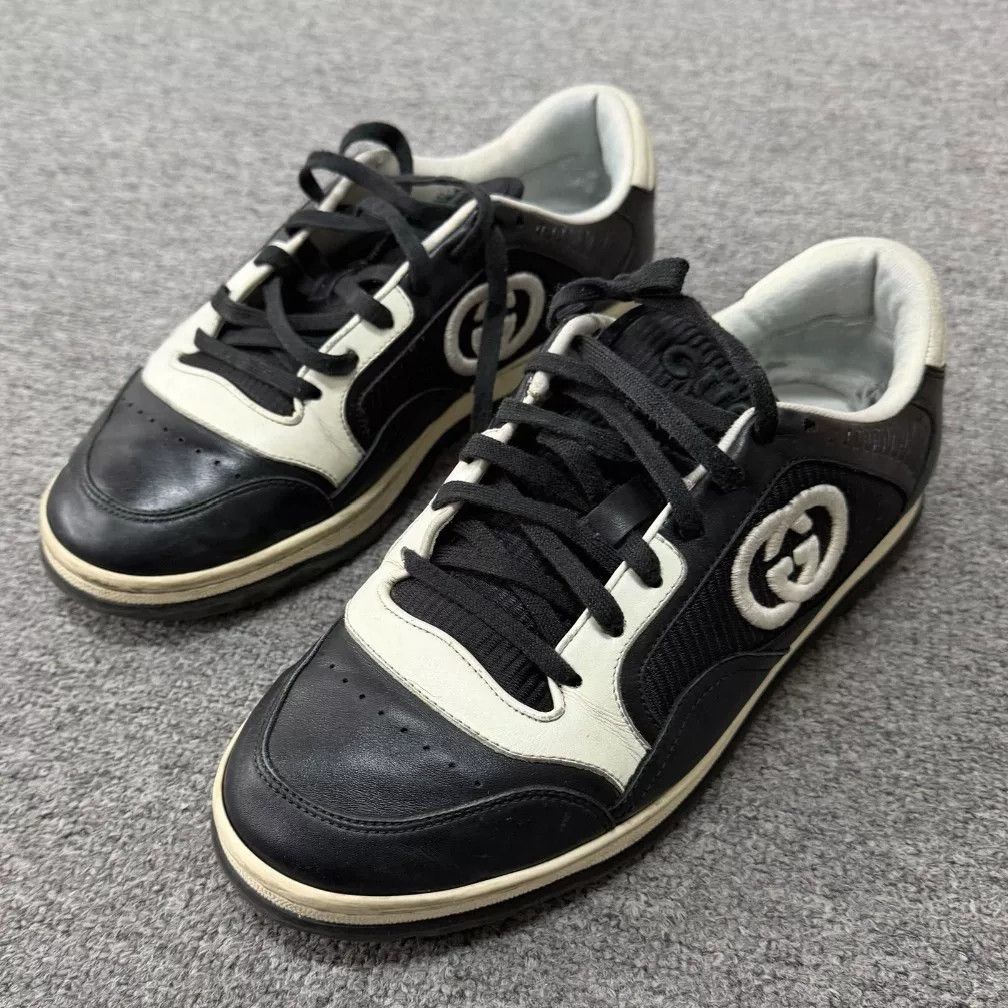 Gucci Gucci MAC80 Distressed Panda Sneakers Size US 10 / EU 43 - 1 Thumbnail