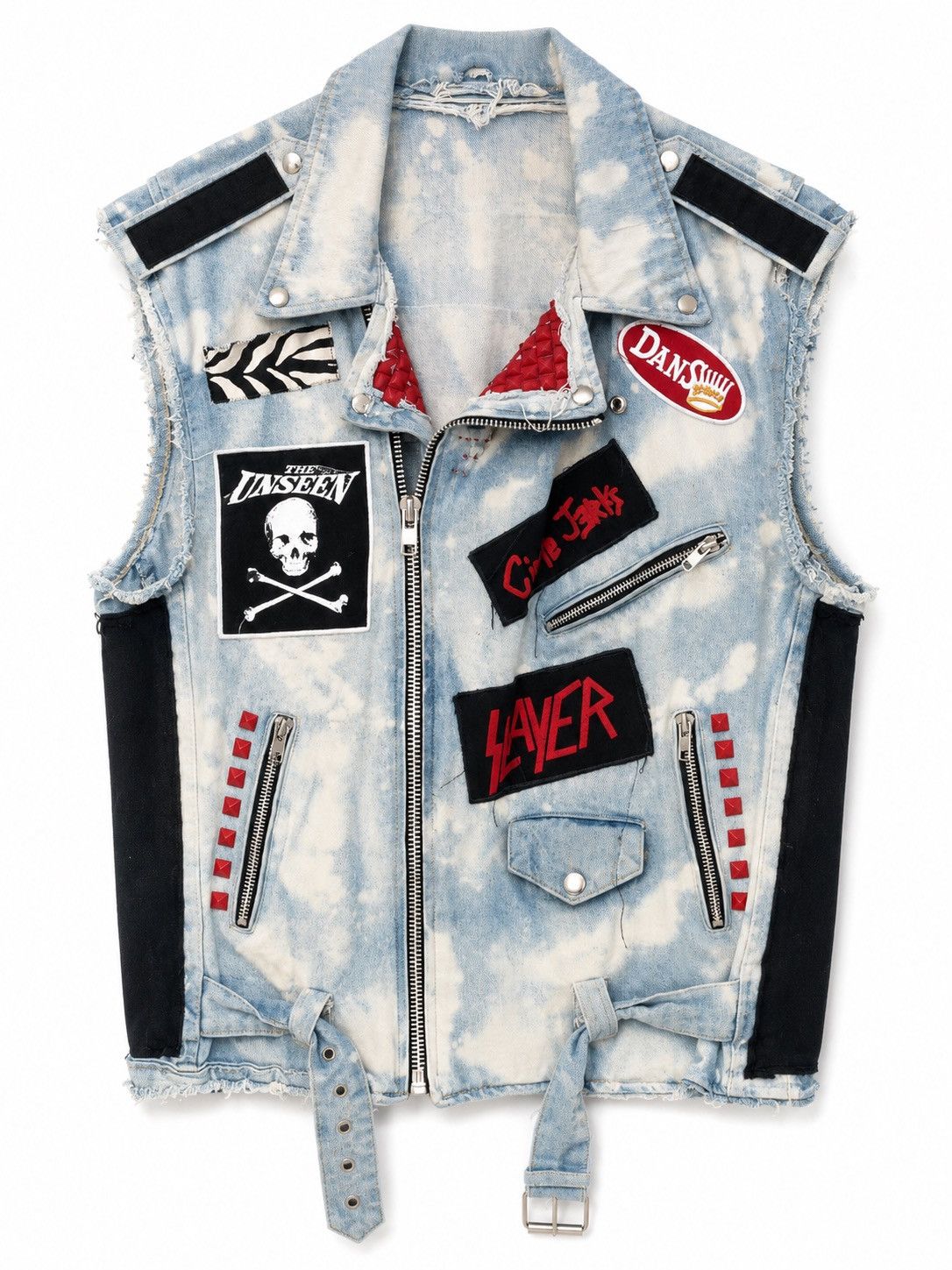 Other Deviant Denim — Custom 80’s Punk Battle Vest ONE OF A KIND!! Size US XXL / EU 58 / 5 - 1 Thumbnail