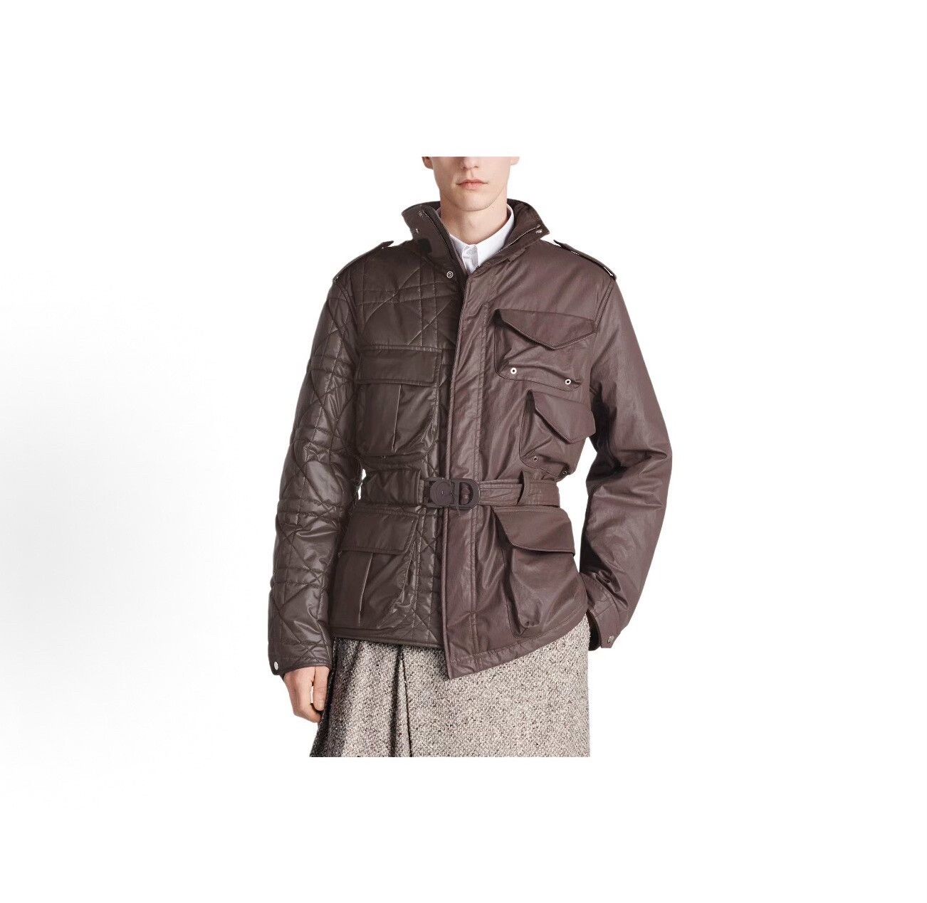 Dior dior patchwork coat with belt Size US L / EU 52-54 / 3 - 1 Thumbnail