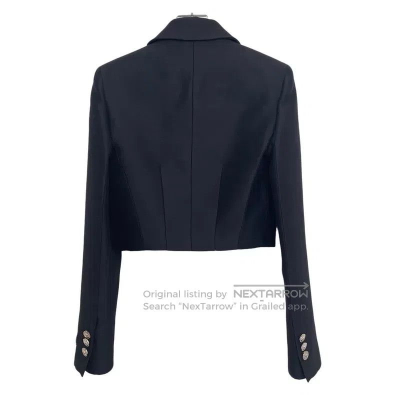 Versace Versace Black long-sleeved single-breasted jacket jacket Size XS / US 0-2 / IT 36-38 - 2 Thumbnail