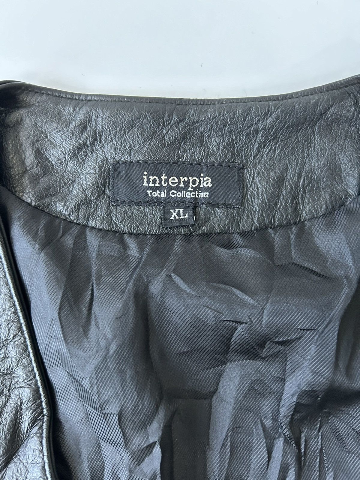 Leather × Vintage INTERPIA BLACK LEATHER VEST Size US M / EU 48-50 / 2 - 5 Thumbnail