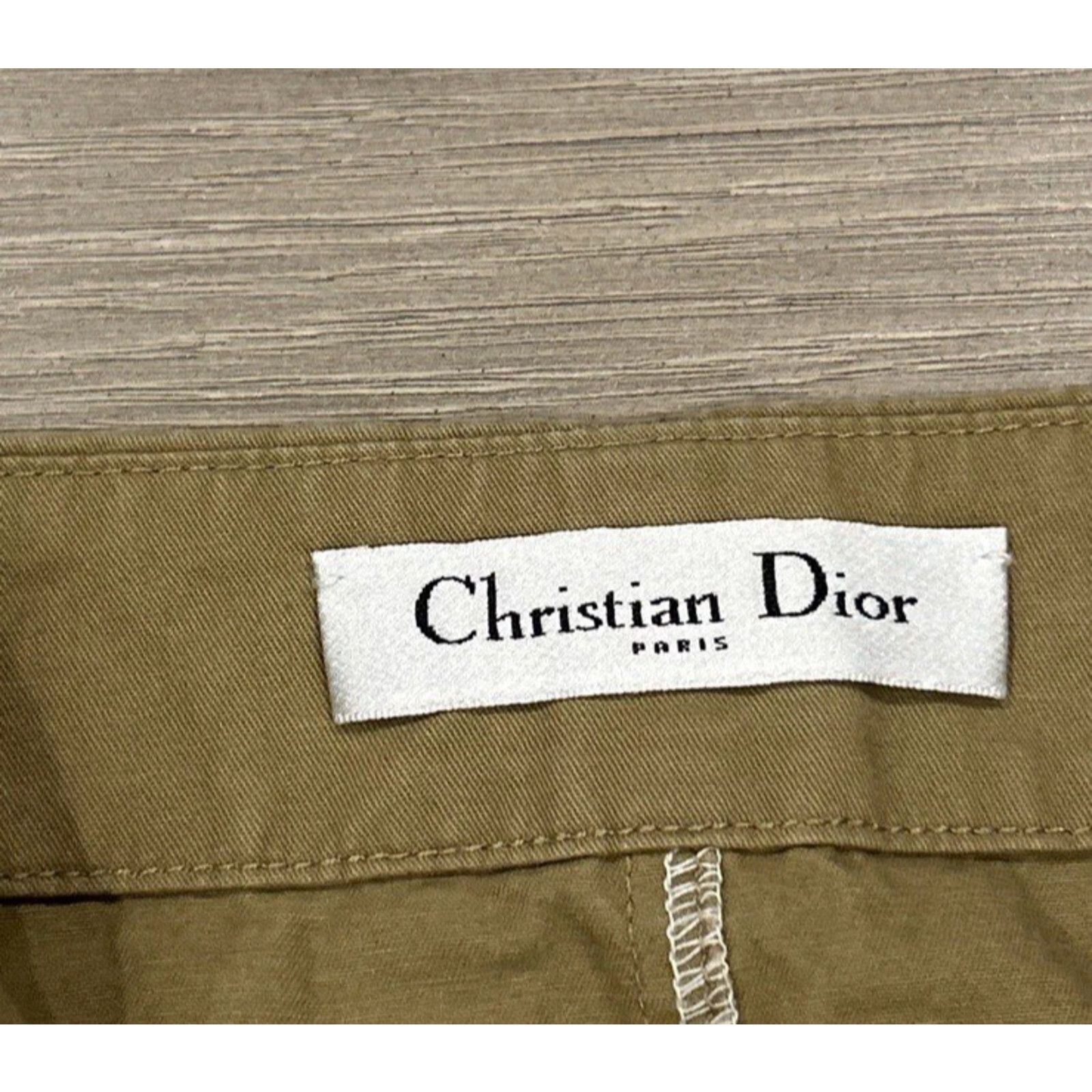 Dior Vintage CHRISTIAN DIOR Skirt Womens XL 31x25 Safari Long Size 31" - 3 Thumbnail
