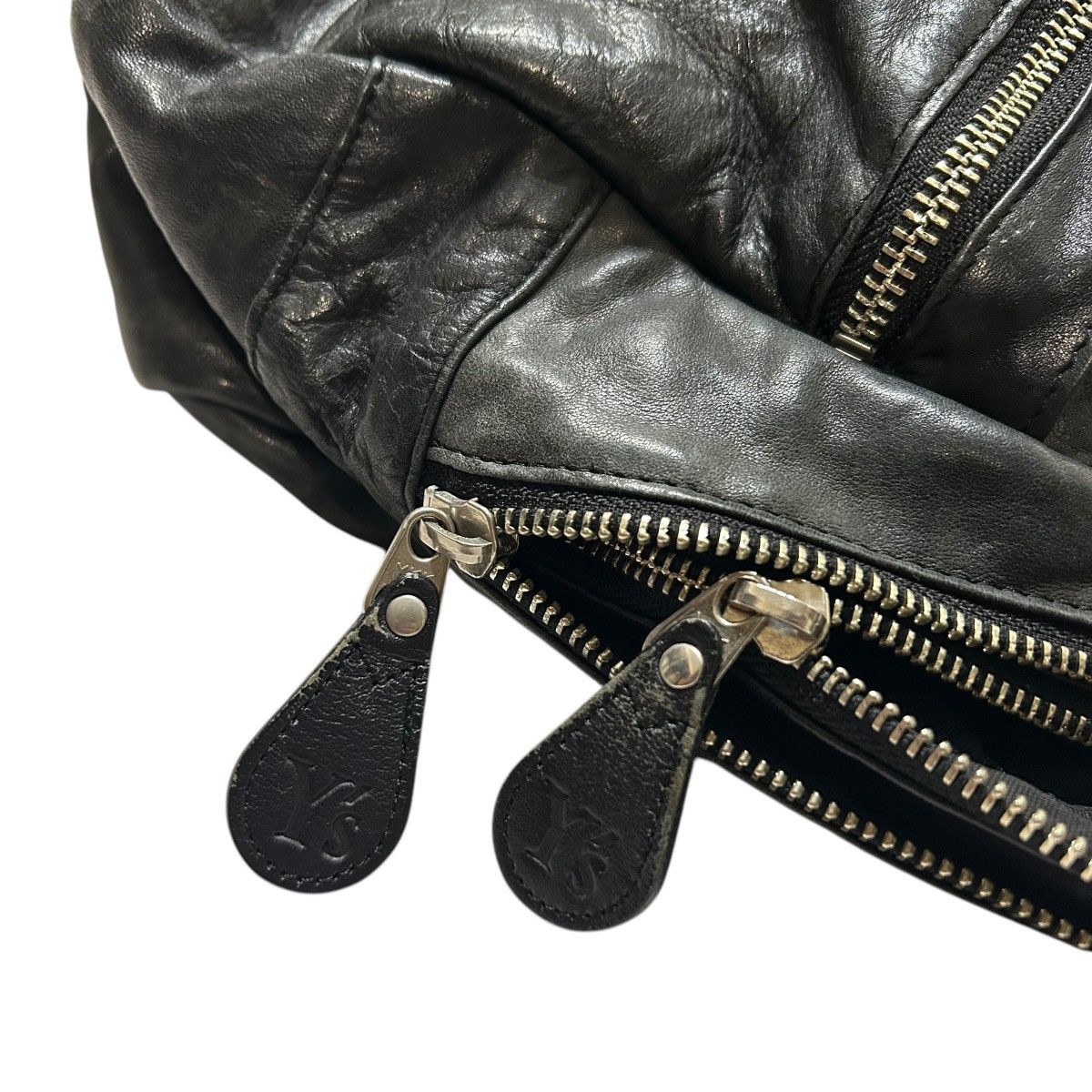 Designer × Vintage × Yohji Yamamoto Vintage Yohji Yamamoto black multi zip leather bag Size ONE SIZE - 7 Thumbnail