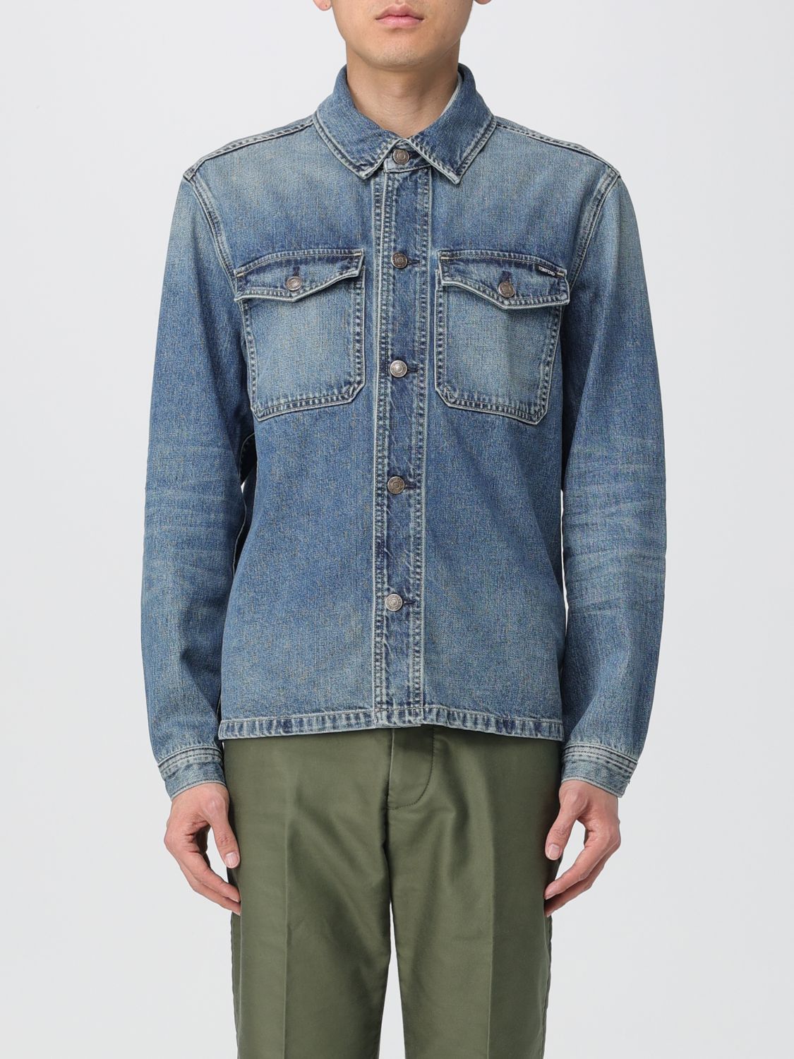 Image of Tom Ford Jacket Men Blue (Size Small)