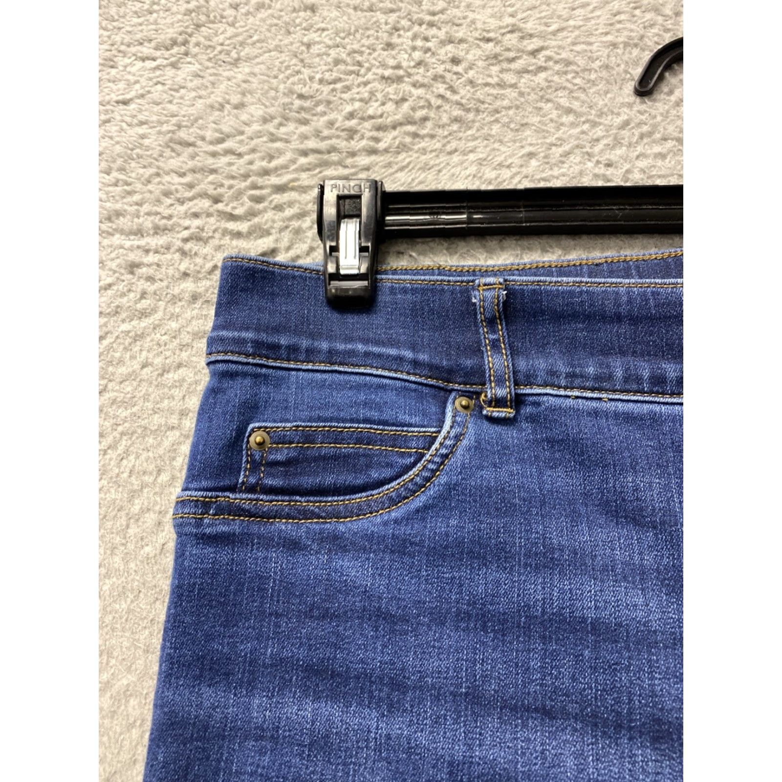 Spanx Spanx Women Jeans Flared XL Blue 34in Cotton Blend Denim High Rise 5-Pocket Stretch - Regular Fit N/A Size 40" / US 18 - 4 Thumbnail