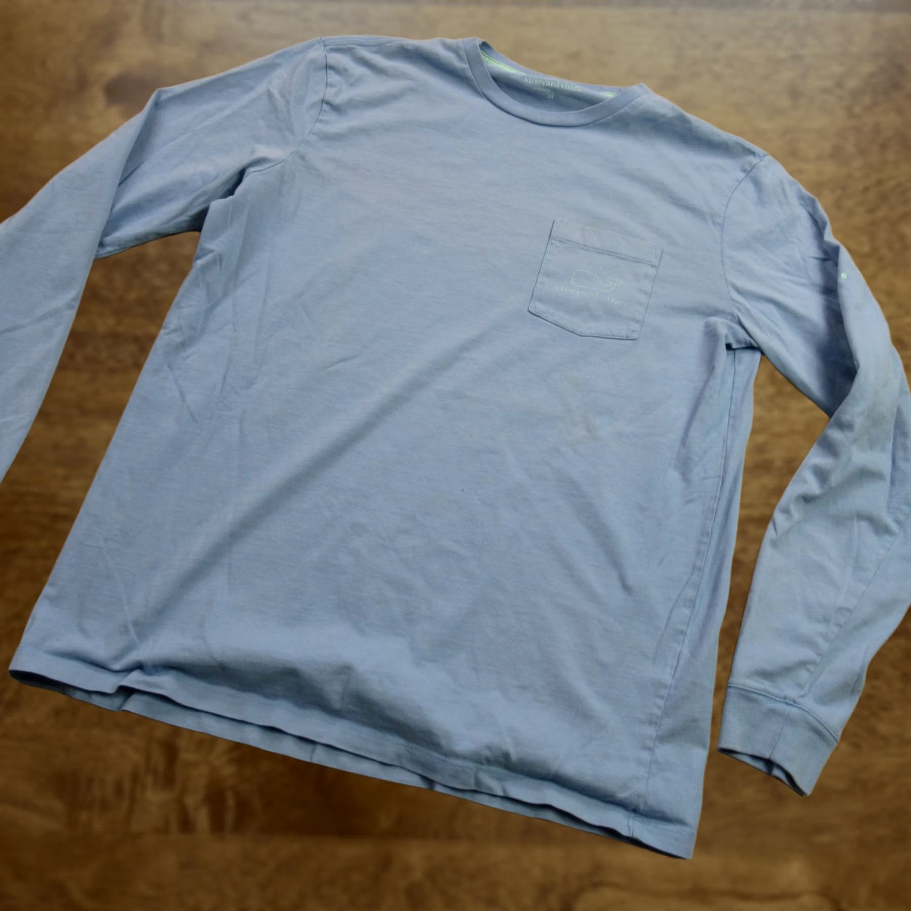 Vineyard Vines Vineyard Vines Shirt Mens Medium Blue Long Sleeve Crew Neck Pocket Casual Size US M / EU 48-50 / 2 - 1 Thumbnail