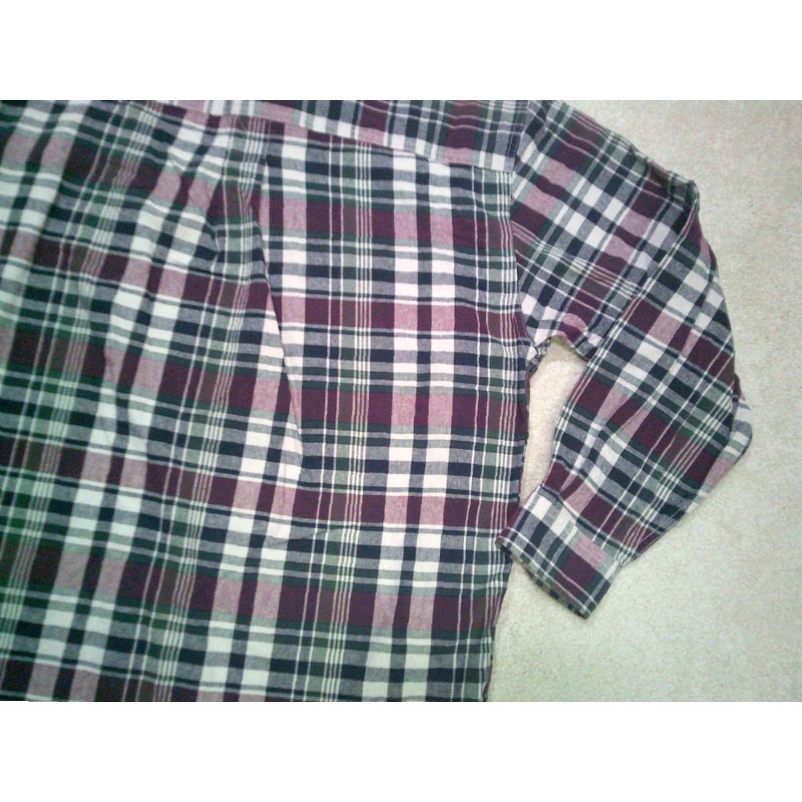 Eddie Bauer VINTAGE Eddie Bauer Button-Up Shirt Mens Medium Maroon Plaid Shirt Mens XL Maroon Plaid 90s Outdoor Casual Men Shirt Size US XL / EU 56 / 4 - 7 Thumbnail