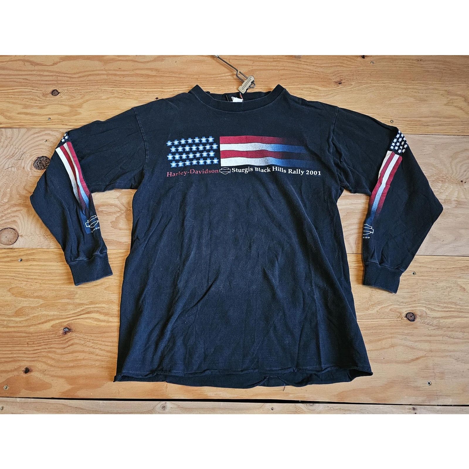 Harley Davidson Harley Davidson Sturgis 2001 Black Long Sleeve T-shirt Sz L Size US L / EU 52-54 / 3 - 1 Thumbnail
