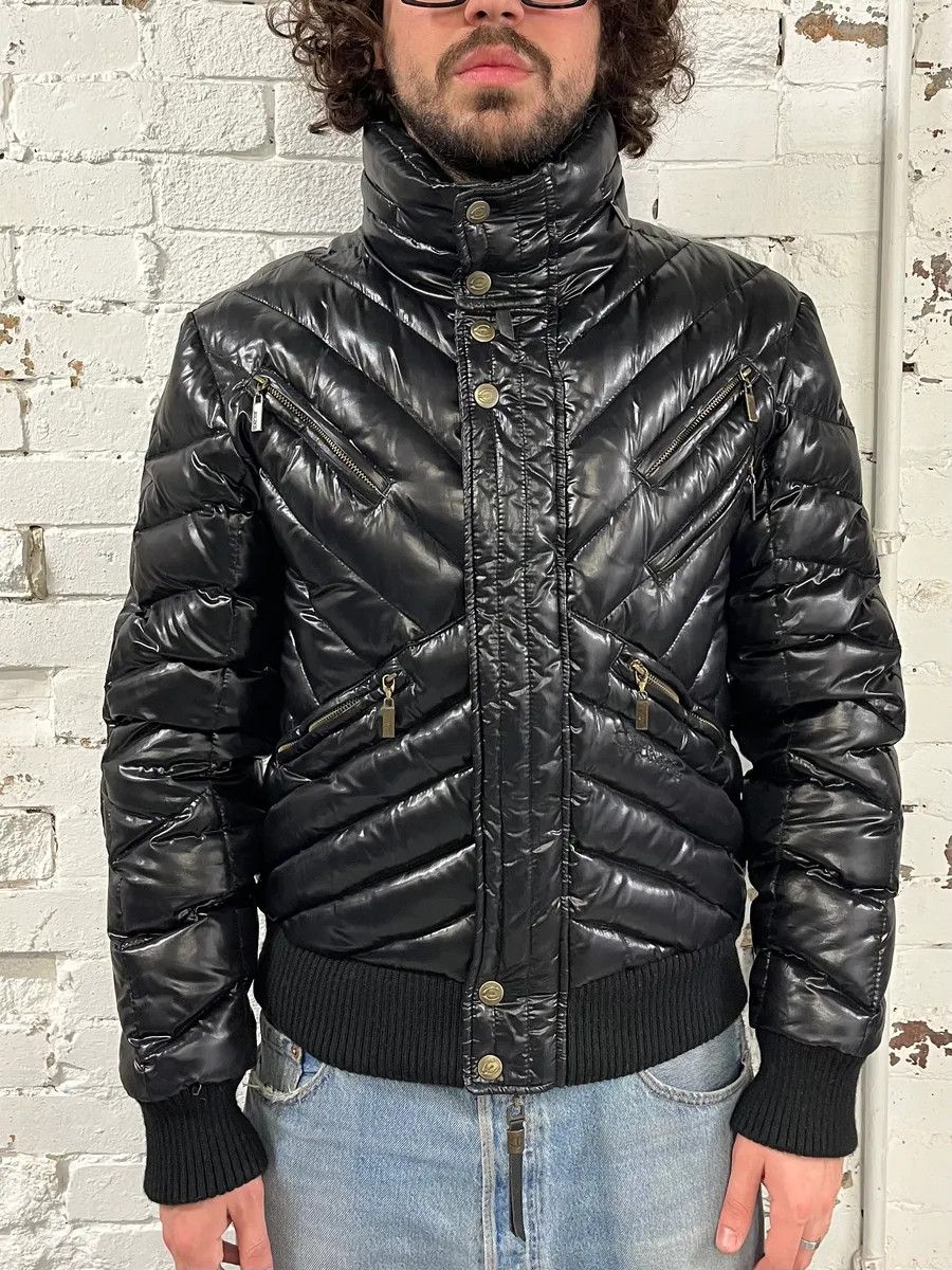 Just Cavalli AW2009 Cavalli Black Puffer Jacket Size US M / EU 48-50 / 2 - 2 Thumbnail