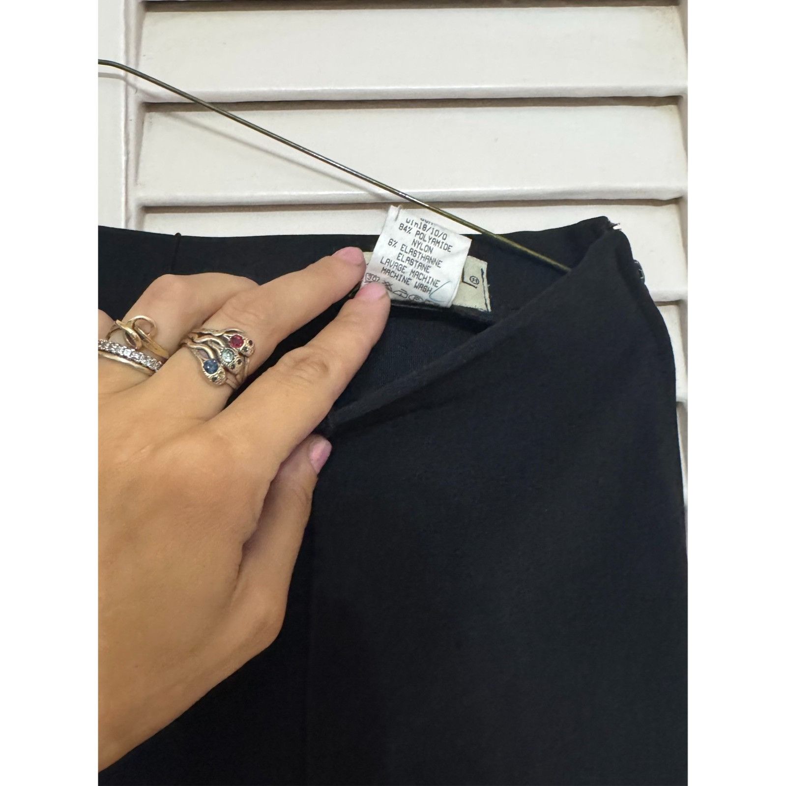 Vintage Vintage Lauren Vidal made in France Black Pants T5 Size 30" / US 8 / IT 44 - 4 Thumbnail