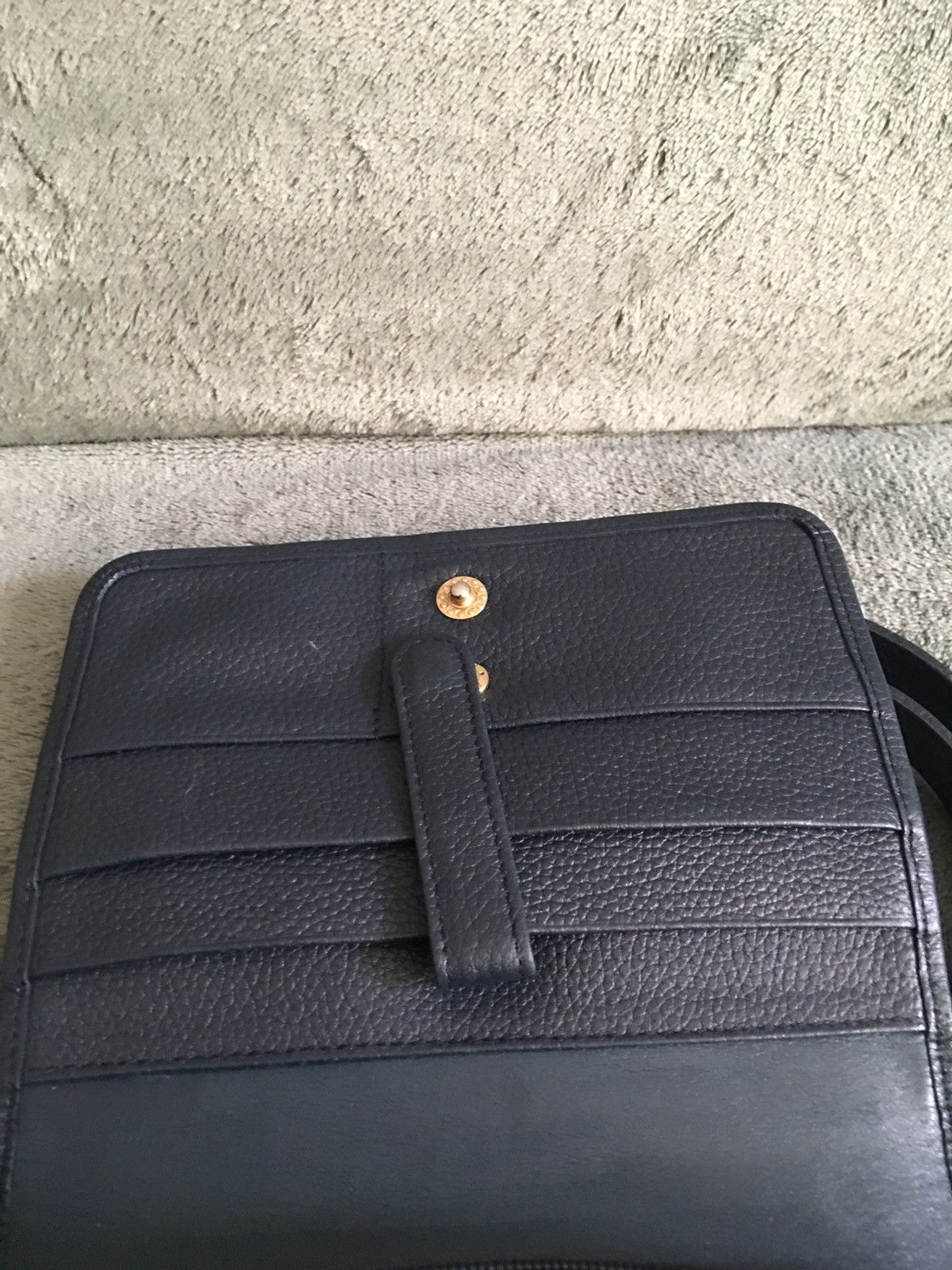 Longchamp Longchamp Paris Leather Navy Blue Shoulder Crossbody Bag Size ONE SIZE - 9 Thumbnail