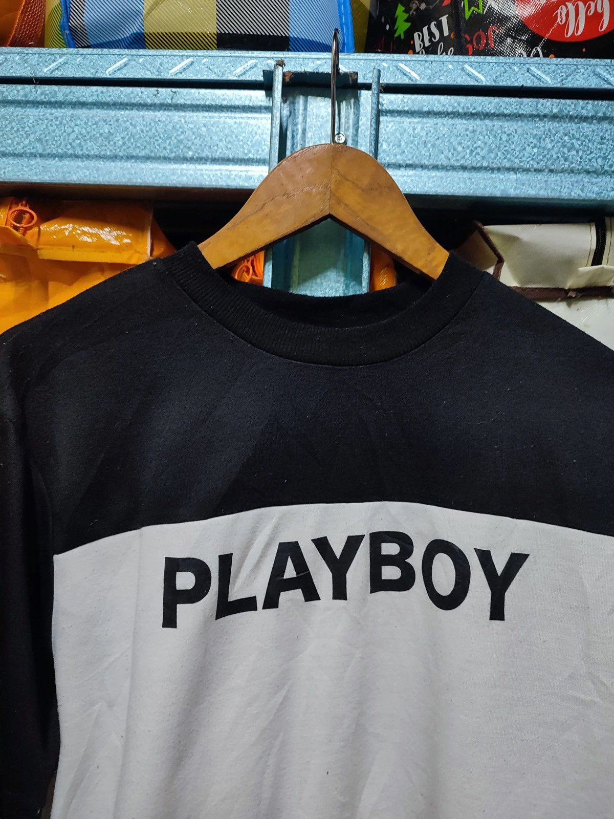 Playboy Vintage Cropped Playboy Sweatshirt – Black by Virgirl Collab Size S / US 4 / IT 40 - 2 Thumbnail