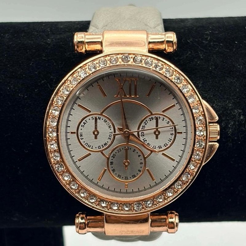 Other Rose Gold & Gray Crystal Watch Size ONE SIZE - 1 Thumbnail