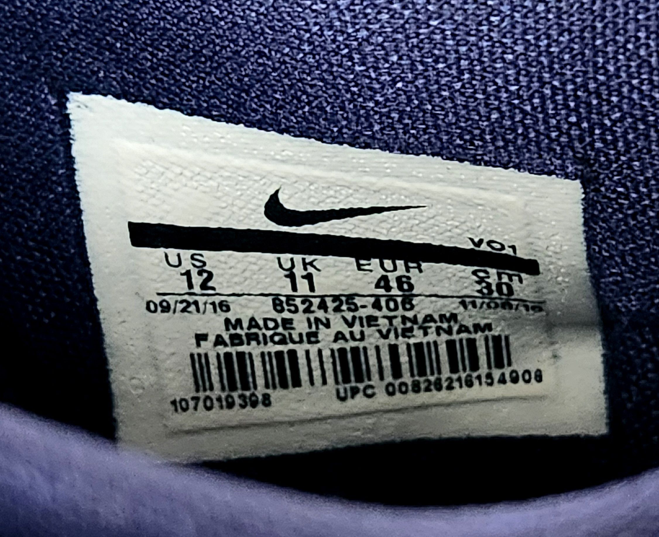 Nike NIKE KOBE AD 852425-406 MIDNIGHT NAVY SIZE 12 Size US 12 / EU 45 - 7 Thumbnail