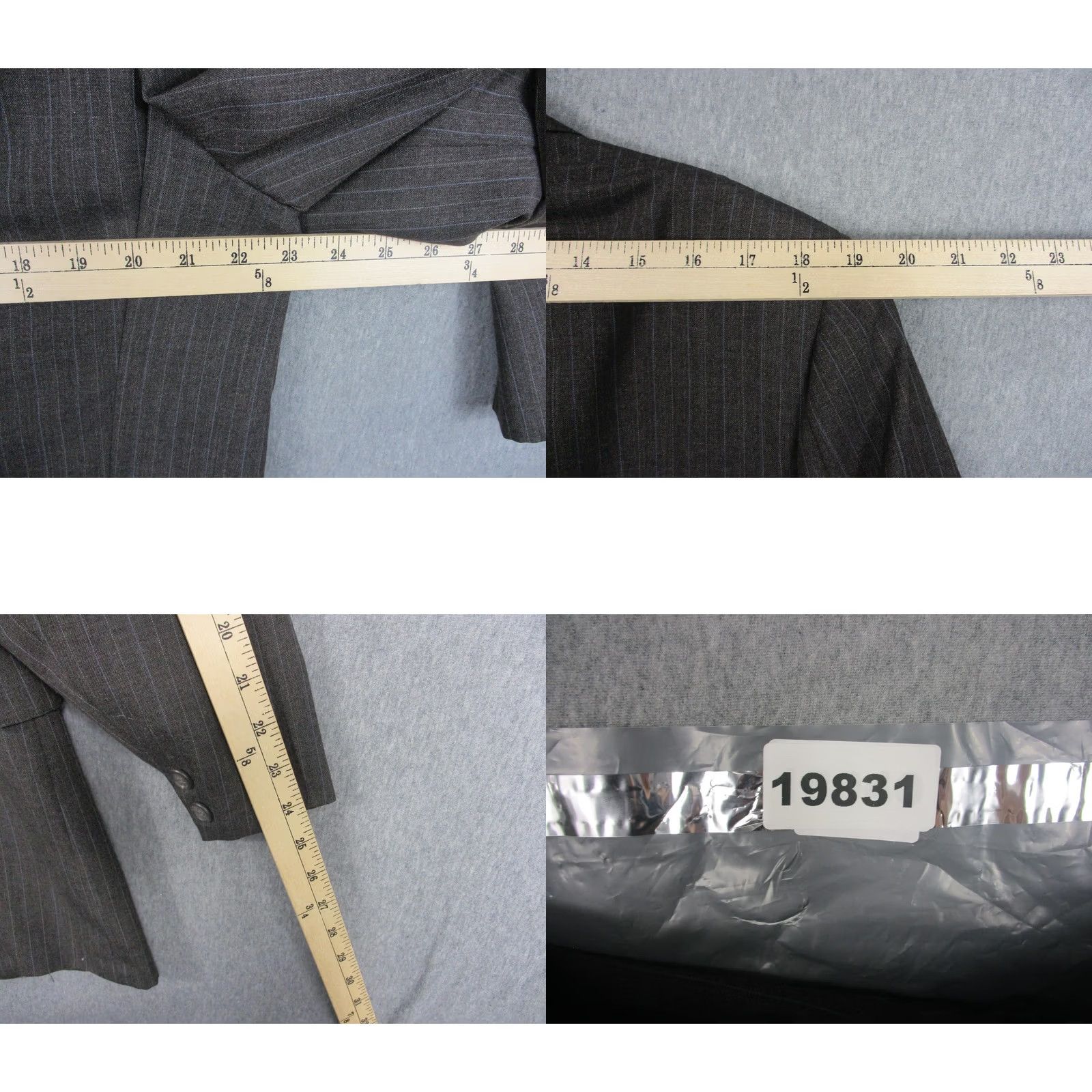 Brooks Brothers Brooks Brothers Jacket Mens 46 Brown Suit 46R Pinstripe Blend Wool USA Size 46R - 9 Thumbnail
