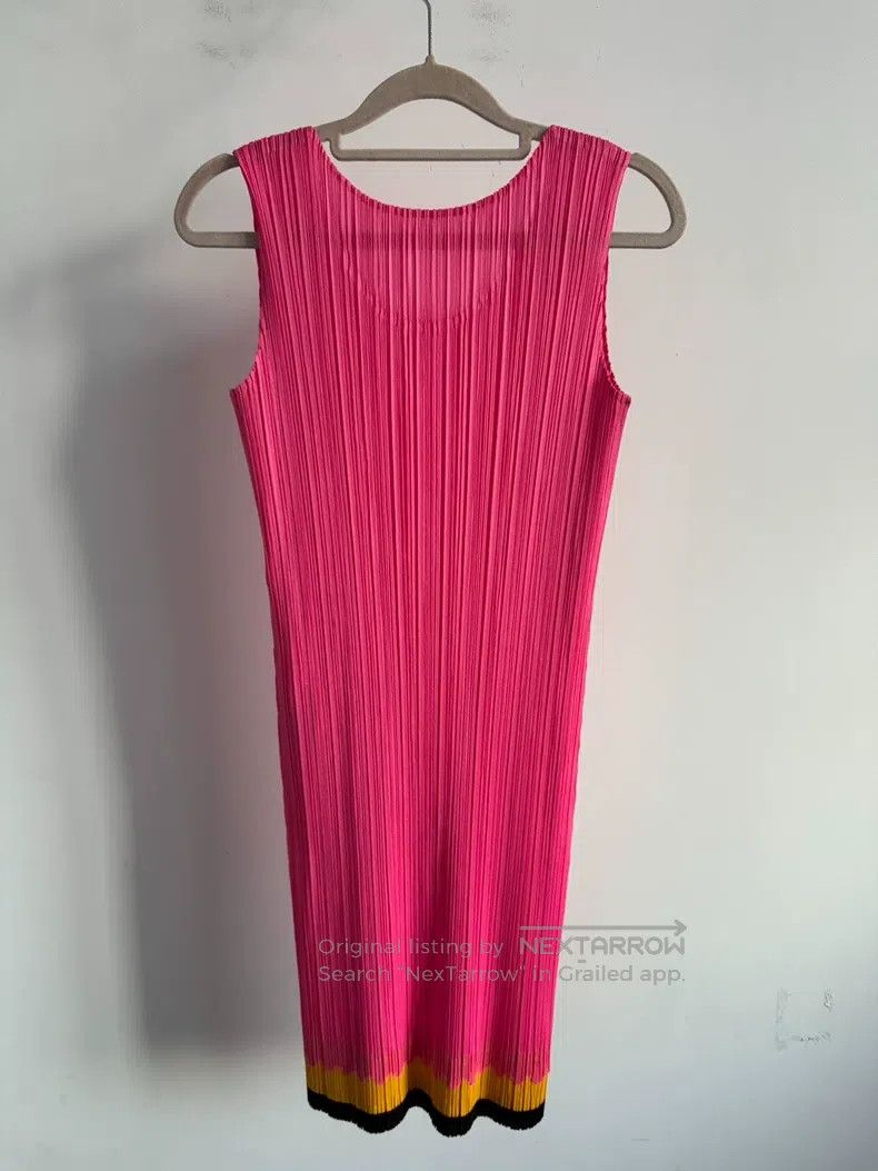 Issey Miyake Issey Miyake Red Mini Dress Size L / US 10 / IT 46 - 2 Thumbnail