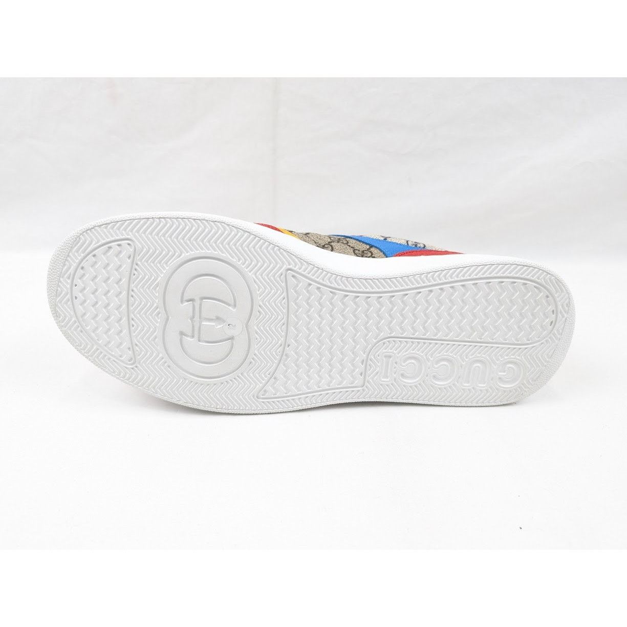Gucci o1rshd1 Supreme Low-Top Sneakers in Beige/Blue/Red Size US 12.5 / EU 45-46 - 9 Thumbnail