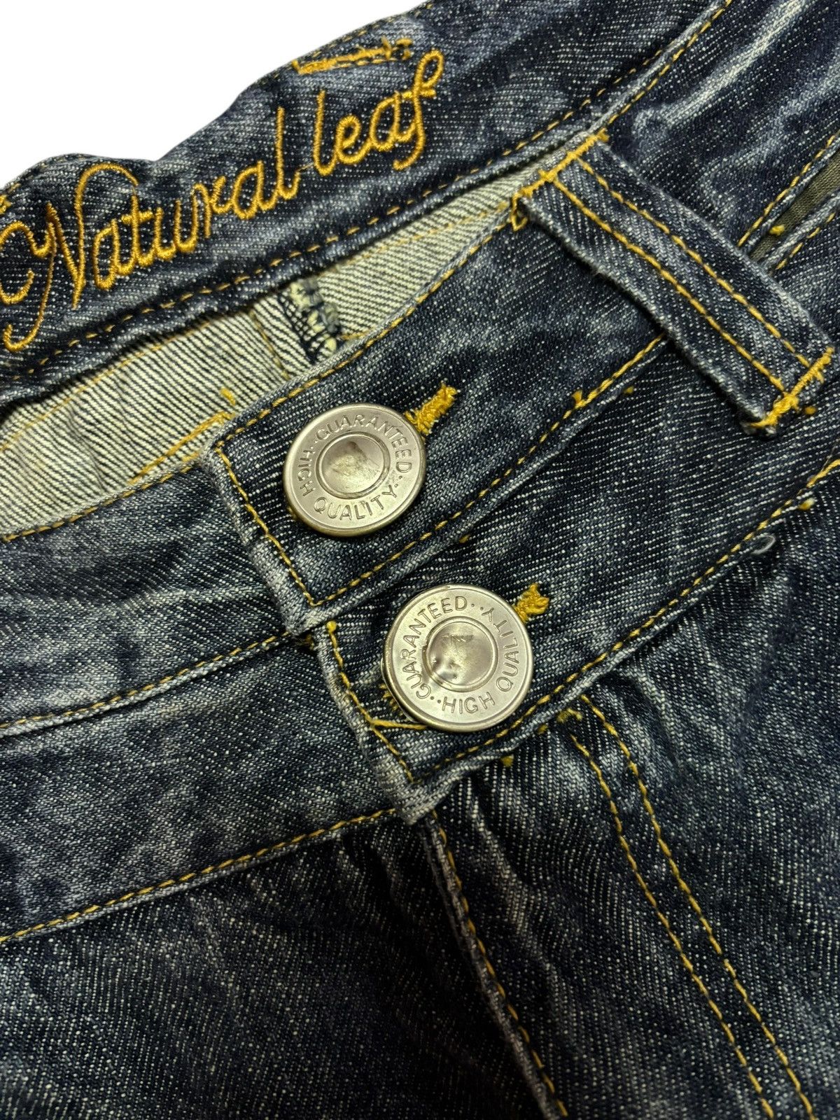 Japanese Brand Vtg Natural Leaf Japan Short Jeans Size US 31 - 6 Thumbnail