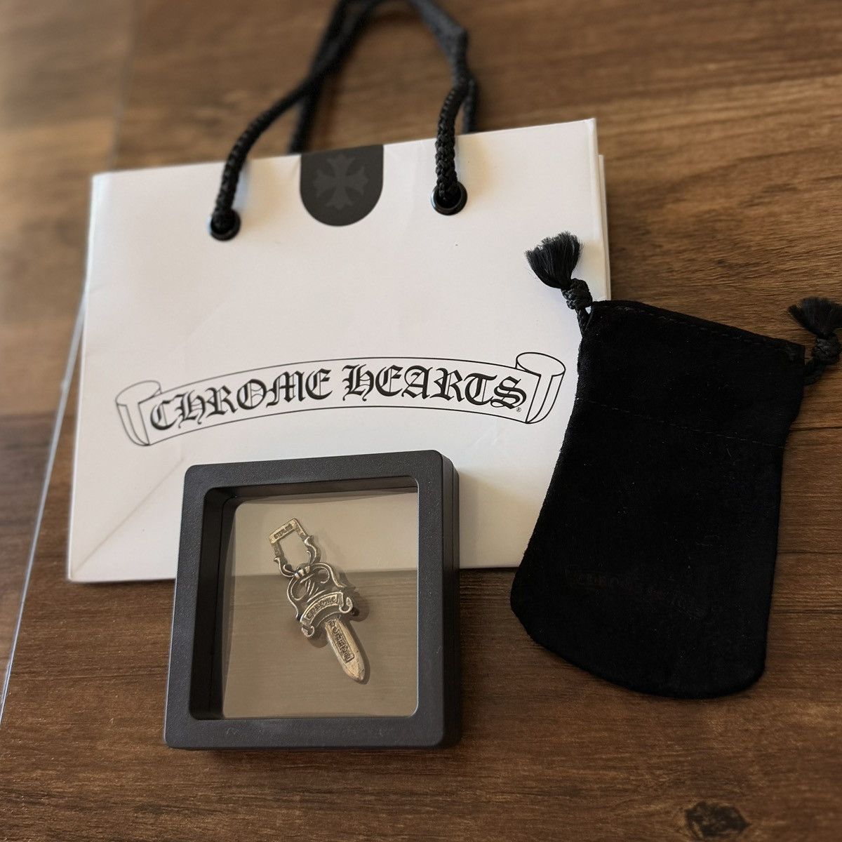 Chrome Hearts Chrome Hearts #10 Large Dagger Zipper Pendant Silver