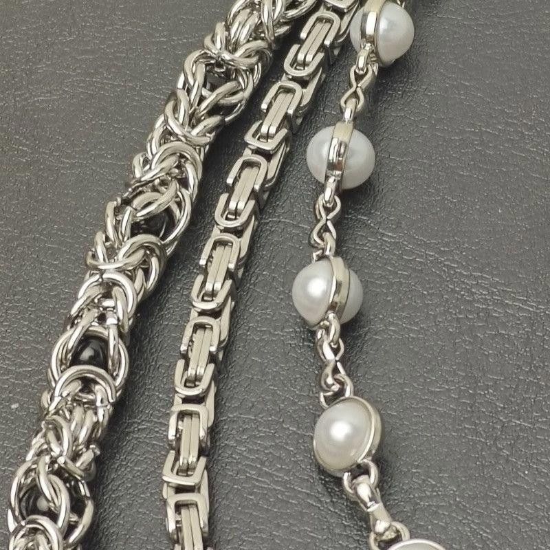 Jewelry 3 Layer Natural Echo Pearled Wallet Chain Size ONE SIZE - 3 Thumbnail