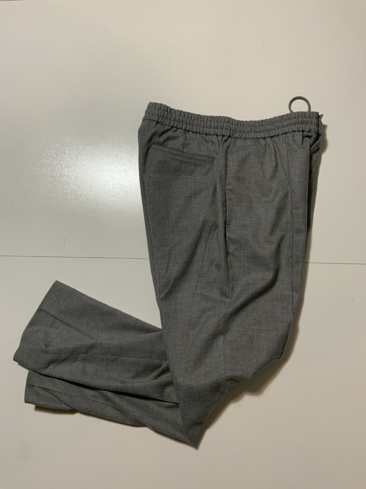 Designer Maison Noir Son Of The Seventh Pleated Gray Trouser Pants Size US 32 / EU 48 - 2 Thumbnail