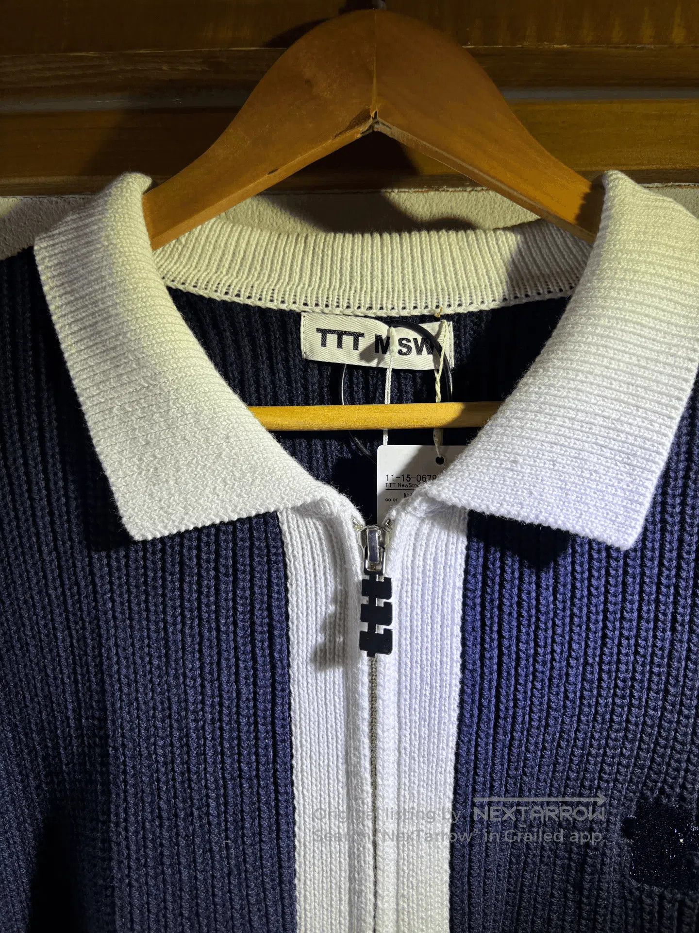 D.TT.K TTT MSW Collar Zip Cardigan. Size US XL / EU 56 / 4 - 2 Thumbnail
