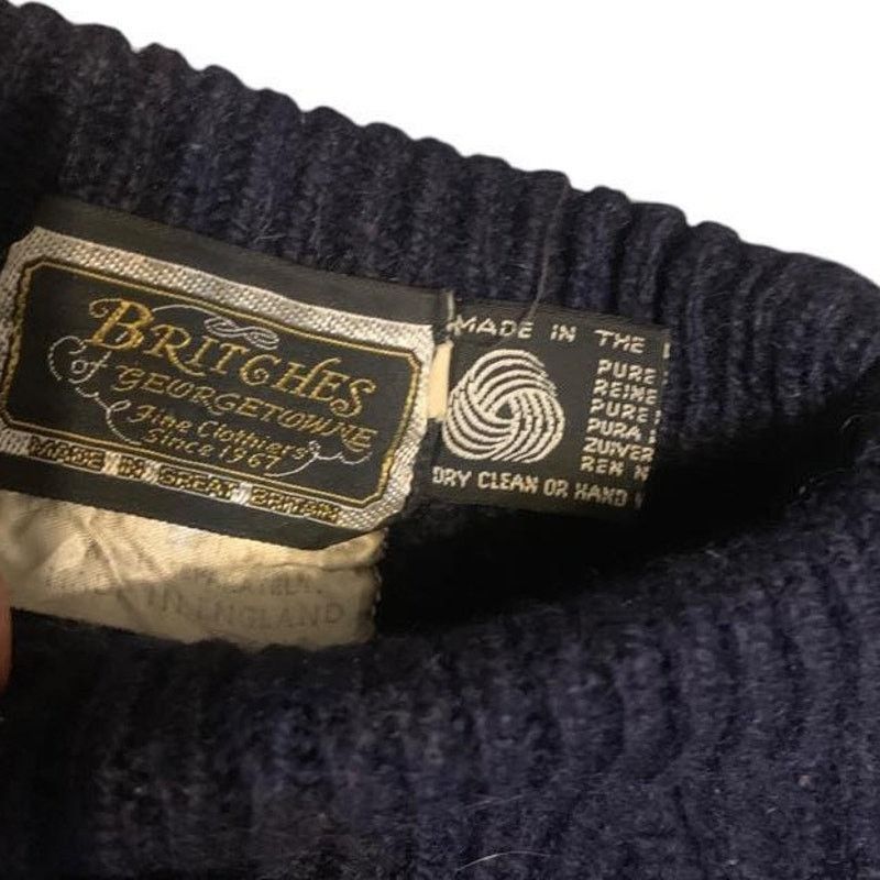 Other Vintage Britches of Georgetown Sweater 100% Wool UK Large Size US L / EU 52-54 / 3 - 6 Thumbnail
