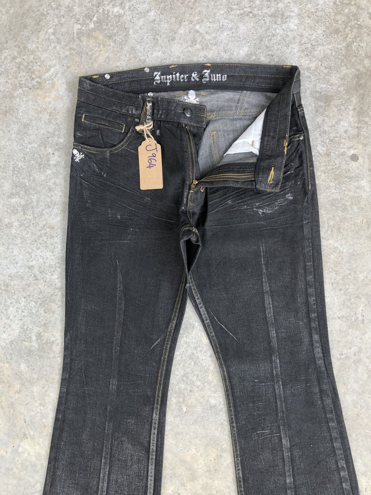 Japanese Brand Japanese Jupiter Juno Flared Jeans Distressed Size US 32 / EU 48 - 3 Thumbnail
