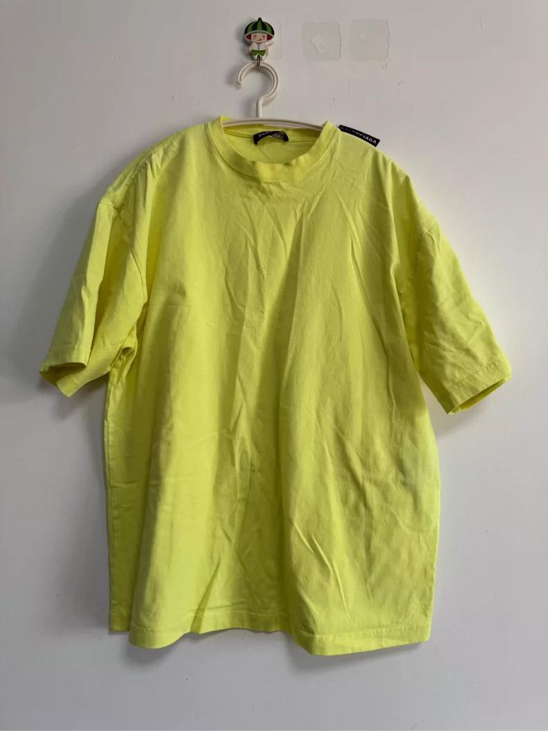 Balenciaga Balenciaga Neon Green Short Sleeve T-Shirt, Size S Size US S / EU 44-46 / 1 - 1 Thumbnail