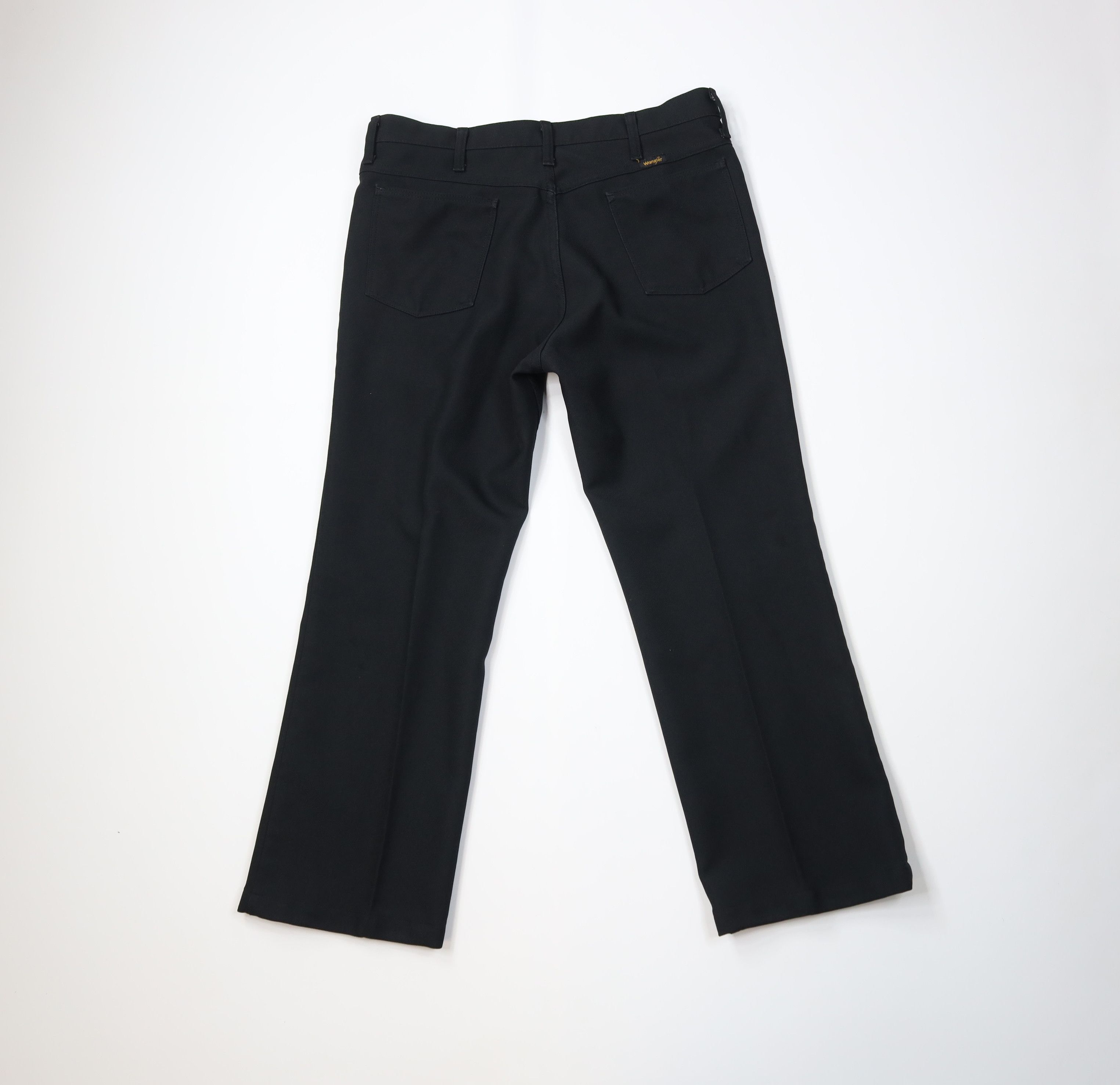 Wrangler Vintage 90s Wrangler Western Wide Leg Chino Pants Black USA Size US 34 / EU 50 - 7 Thumbnail