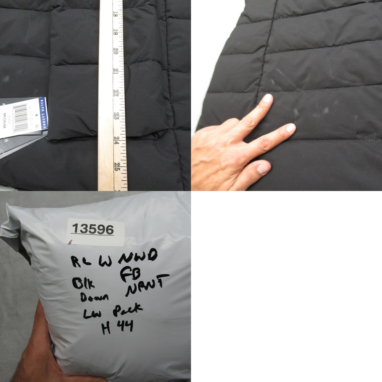 Ralph Lauren Lauren Ralph Lauren Down Jacket Womens Medium Black Packable Lightweight NWD Size M / US 6-8 / IT 42-44 - 10 Thumbnail