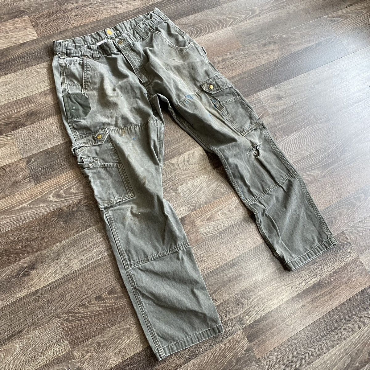 Carhartt × Vintage Carhartt carpenter cargo workwear pants Size US 34 / EU 50 - 2 Thumbnail