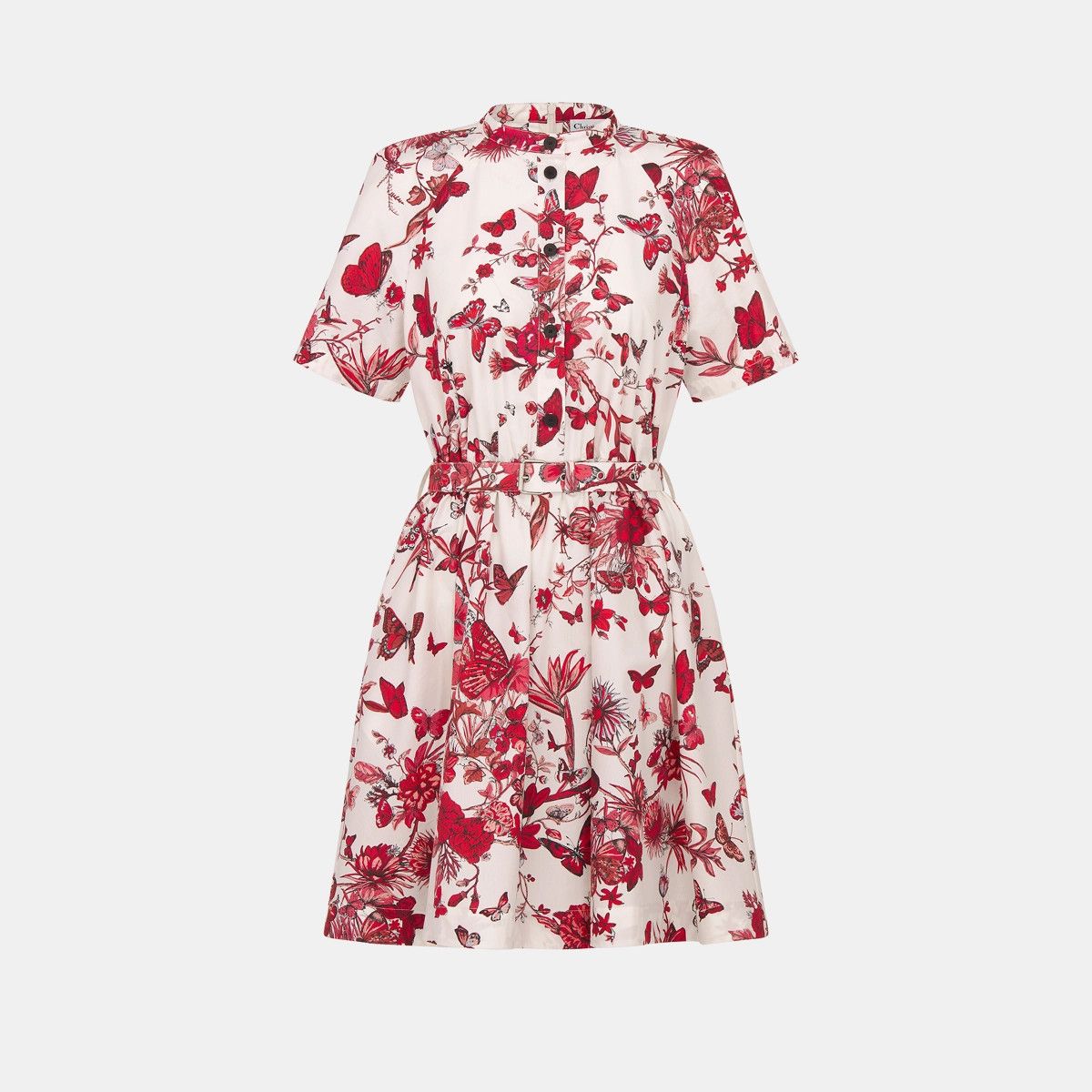 Dior o1bcso1str0225 Belted Shirt Dress in White Size M / US 6-8 / IT 42-44 - 1 Thumbnail