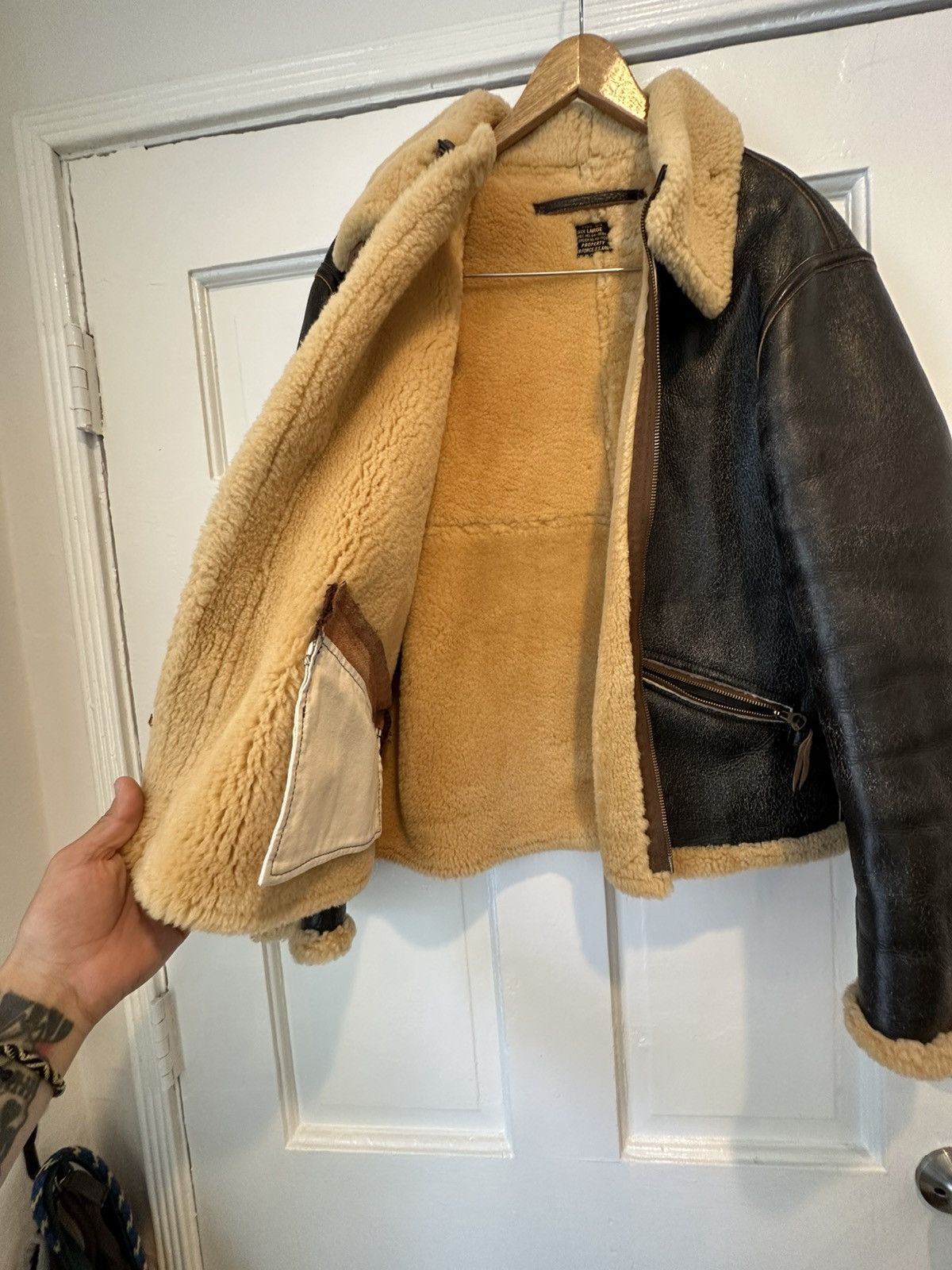 The Real McCoy's The Real Mccoy’s - D1 Shearling Coat Size US L / EU 52-54 / 3 - 4 Thumbnail