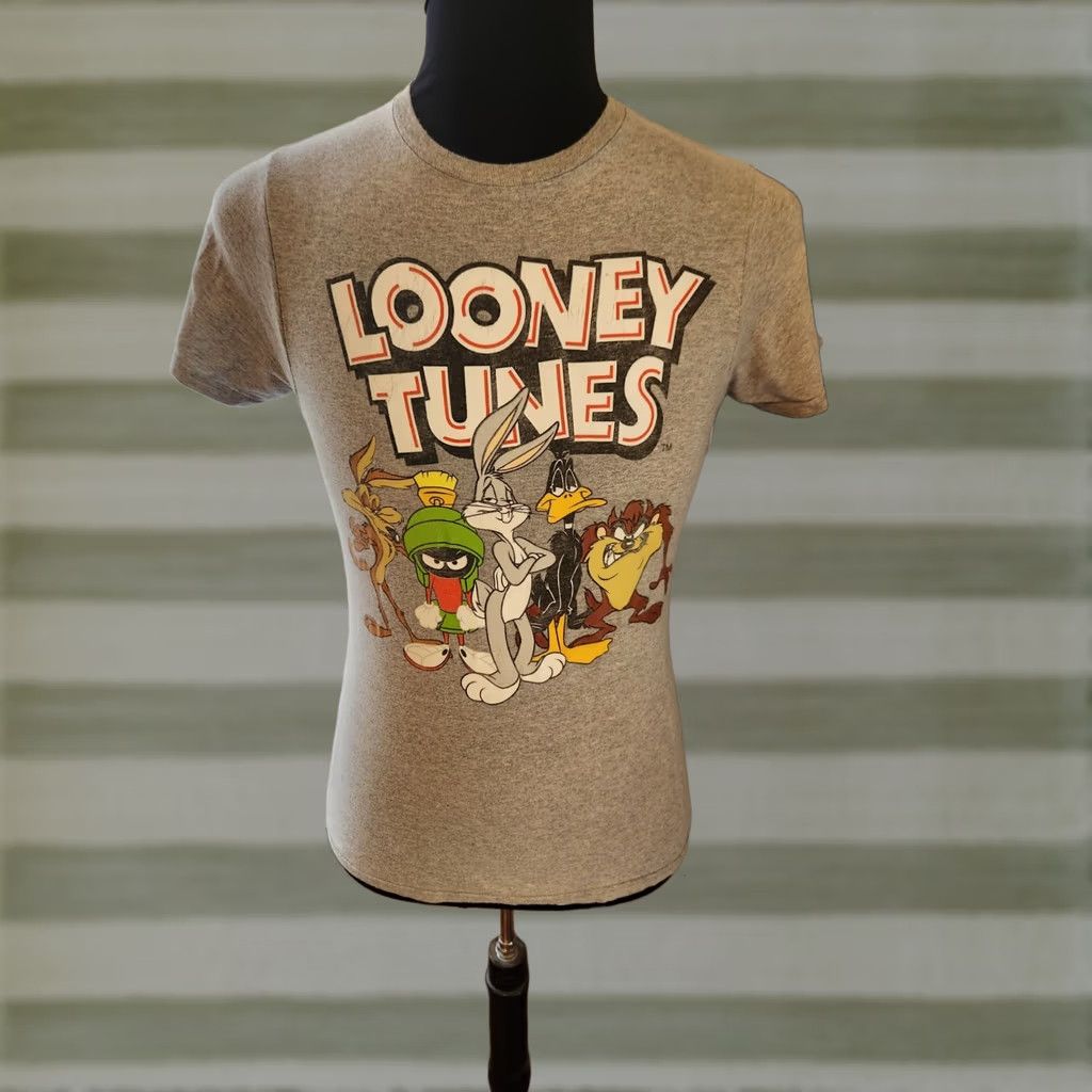Vintage Looney Tunes Mens Short Sleeve Crew Neck Graphic Shirt Gray Size Small Size US S / EU 44-46 / 1 - 1 Thumbnail