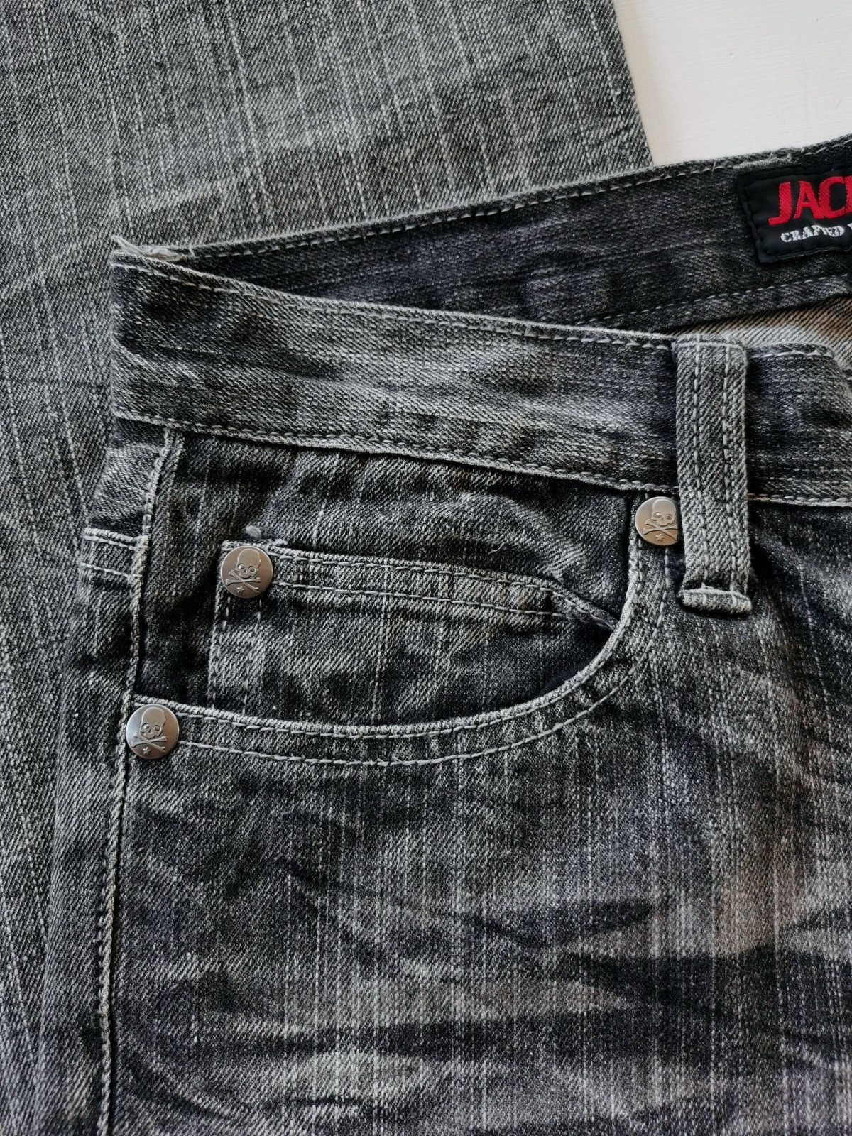 Japanese Brand Never Trust Woman Jack Serika Black Denim Jeans Size US 31 - 6 Thumbnail