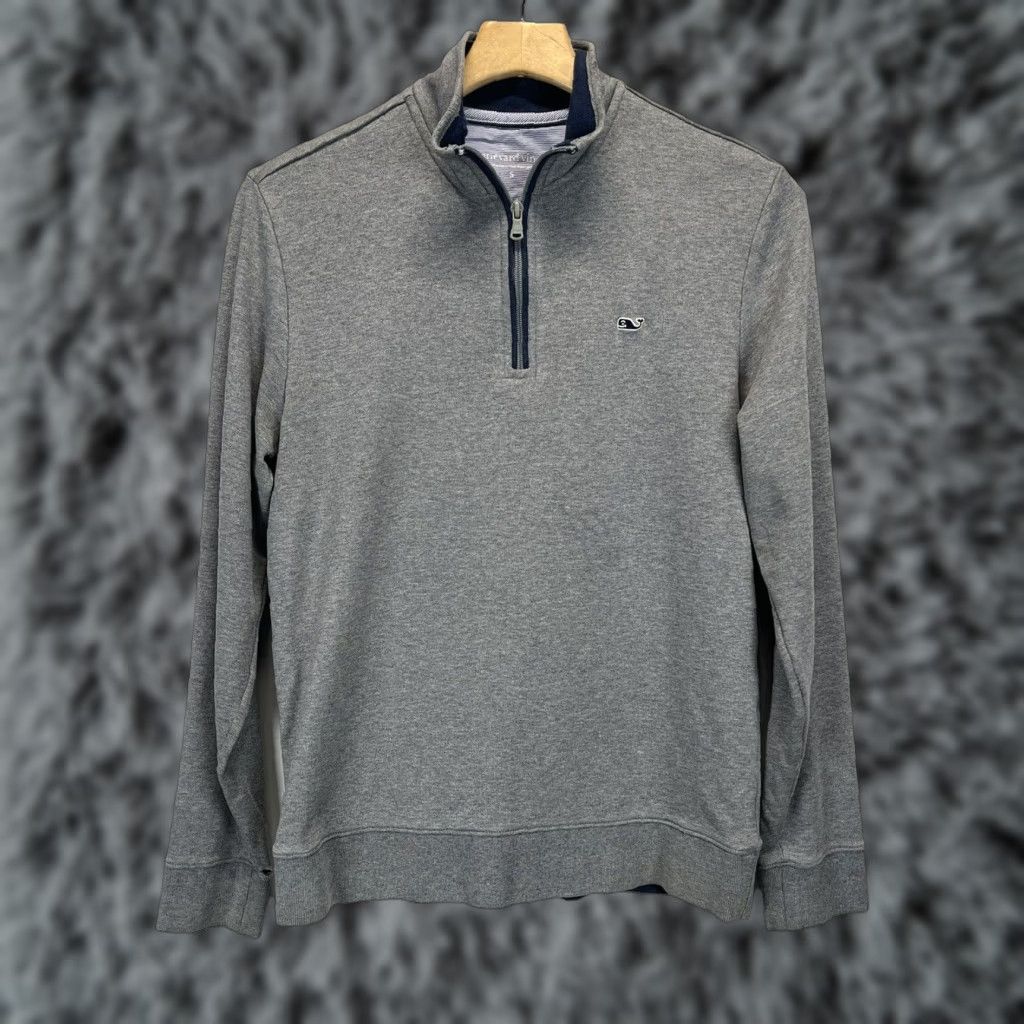Vineyard Vines Vineyard Vines 100% Pima Cotton Pullover Sweatshirt Shirt Sz Small Mens Grey Read Size US S / EU 44-46 / 1 - 1 Thumbnail