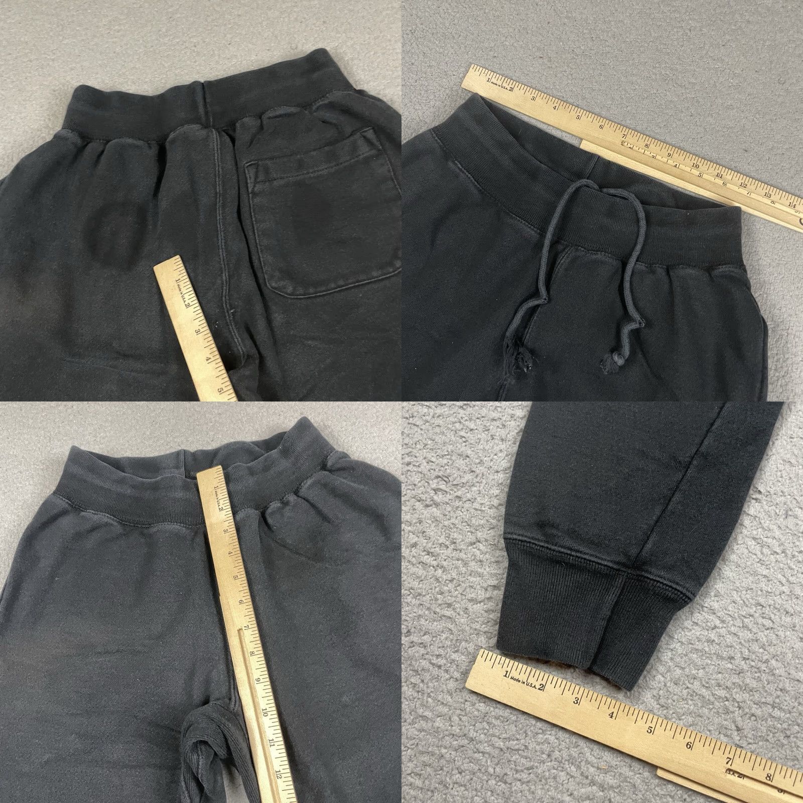 Champion Champion Sweatpants Adult Small Black Casual Distressed Tapered S Regular Men Pull On Size US 29 - 8 Thumbnail