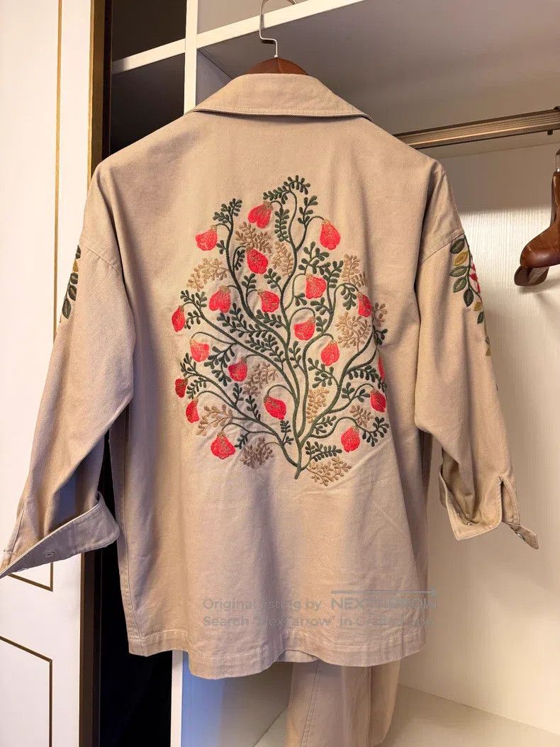 Valentino Valentino Embroidered coat Size S / US 4 / IT 40 - 5 Thumbnail
