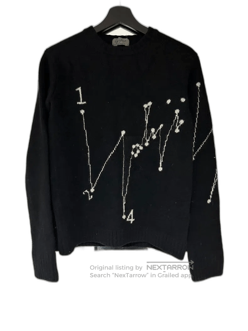 Yohji Yamamoto Yohji Yamamoto Musical Note Black Wool Sweater Size US S / EU 44-46 / 1 - 1 Thumbnail