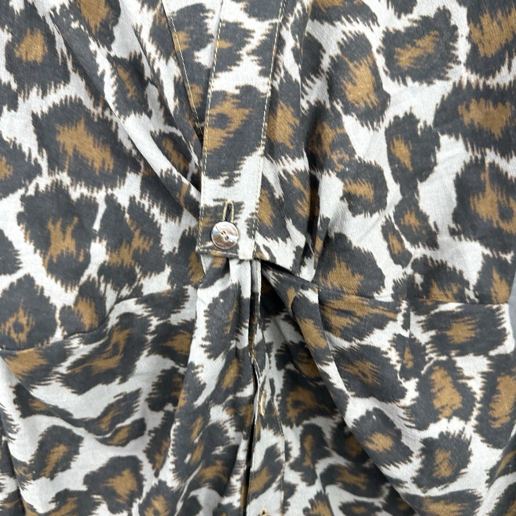 Nanushka Nanushka Johanna Dress Womens Small Leopard Mini Twist Capsule Quiet Luxury Size S / US 4 / IT 40 - 7 Thumbnail