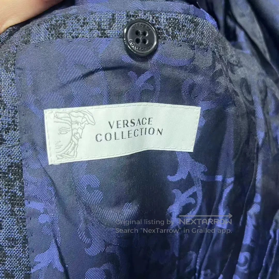 Versace Versace Blue Classic Print Casual Blazer. Size US S / EU 44-46 / 1 - 2 Thumbnail