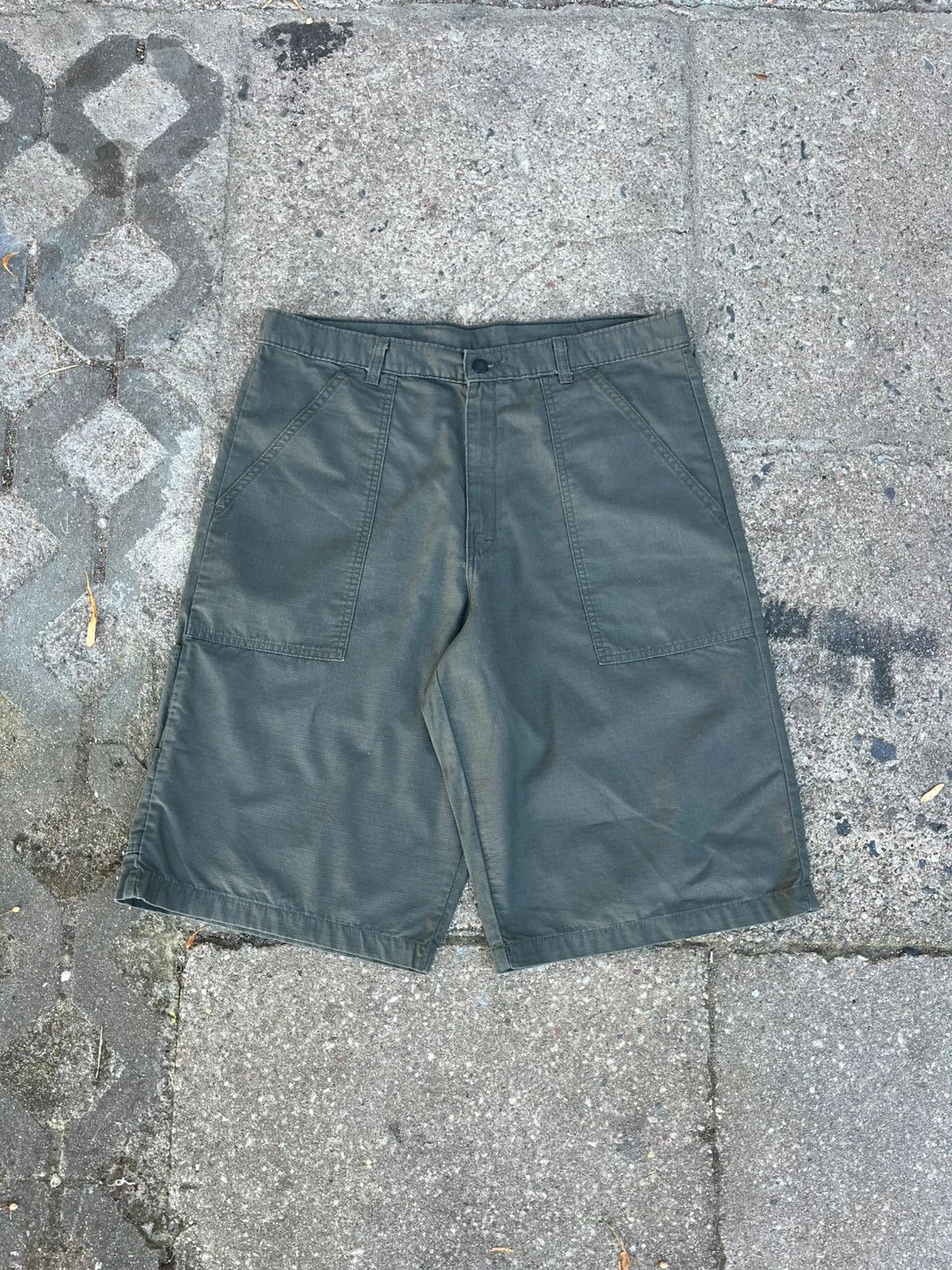 Dickies Vintage Khaki Dickies Wide Skate Shorts W34 Size US 34 / EU 50 - 5 Thumbnail