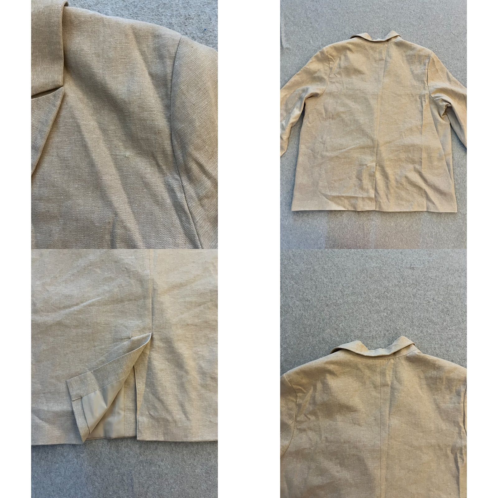Old Navy Old Navy Blazer Women's XXL Beige Linen Blend Double Breasted Quiet Luxury Size XXL / US 16-18 / IT 52-54 - 9 Thumbnail