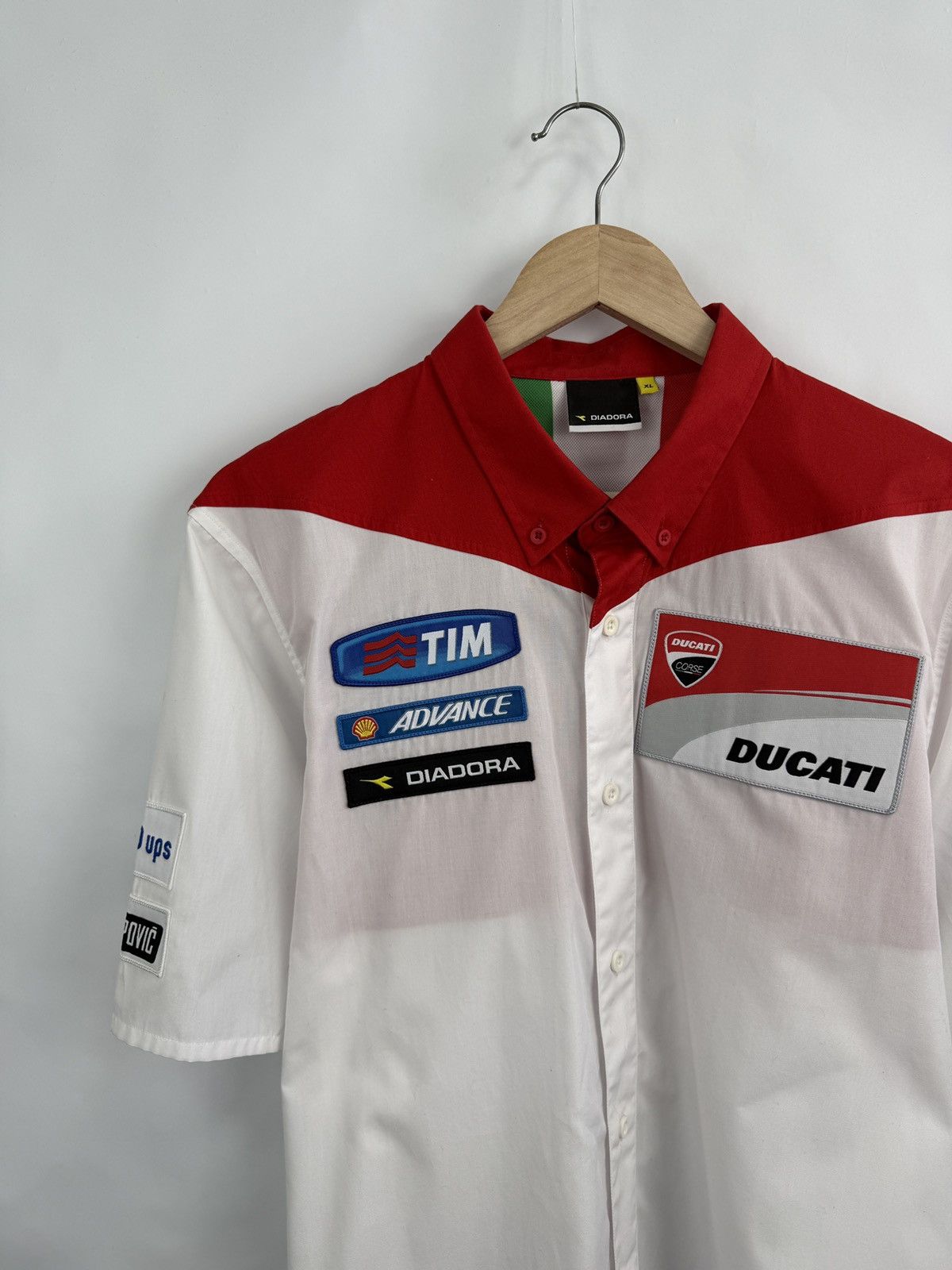 Ducati 🇺🇸 Vintage Diadora Ducati Acrapovic Racing F1 Michelin Shirt Size US XL / EU 56 / 4 - 2 Thumbnail